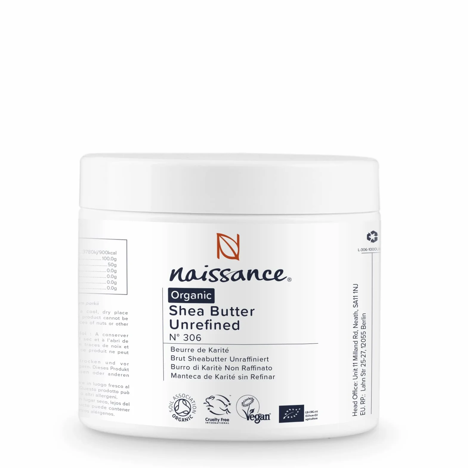 Organiczne Masło Shea 250 g - Nierafinowane Czyste z Ghany do Skóry i Włosów