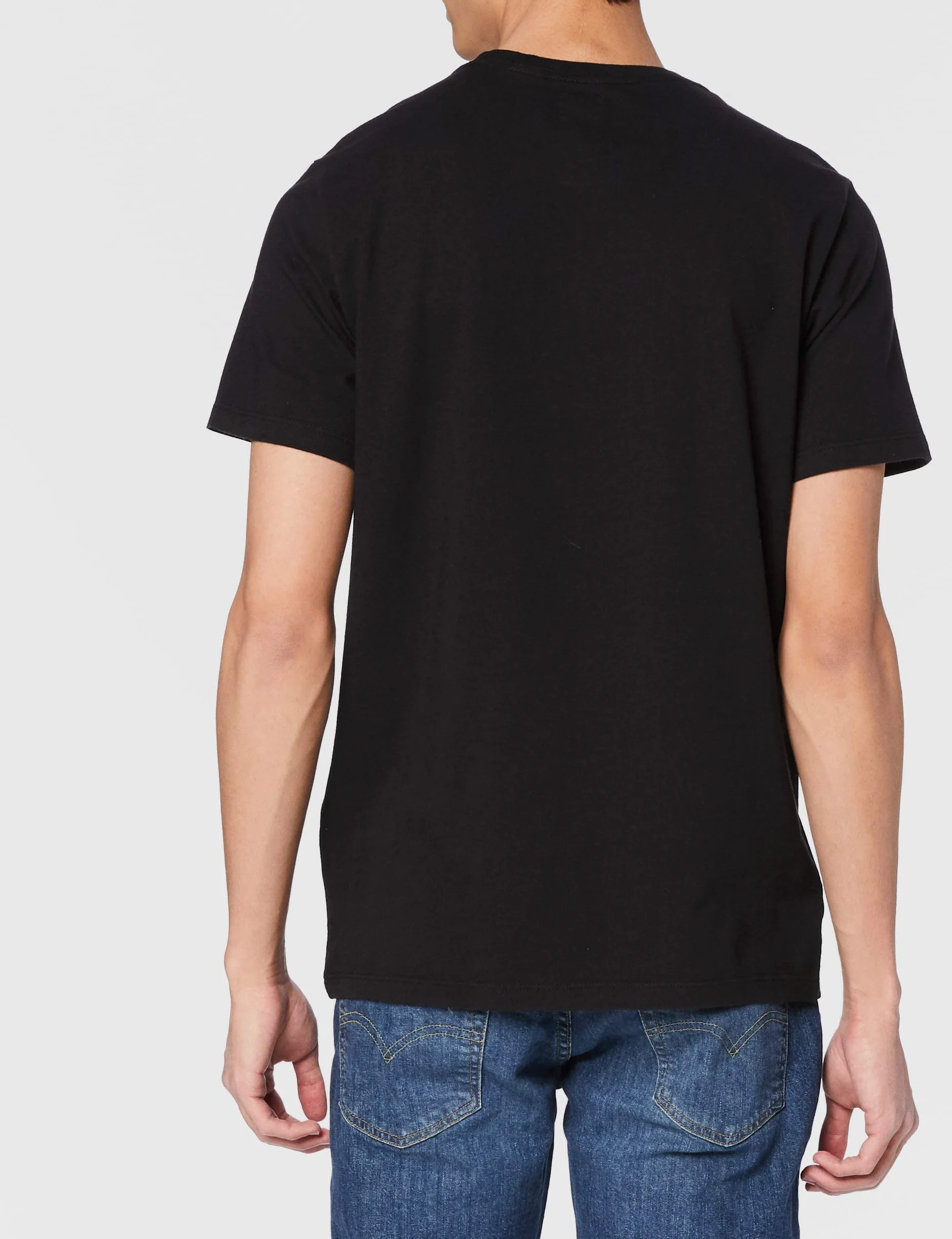 Levi's Mężczyźni Ss Original Housemark Tee T-Shirt, Stonewashed Black, L