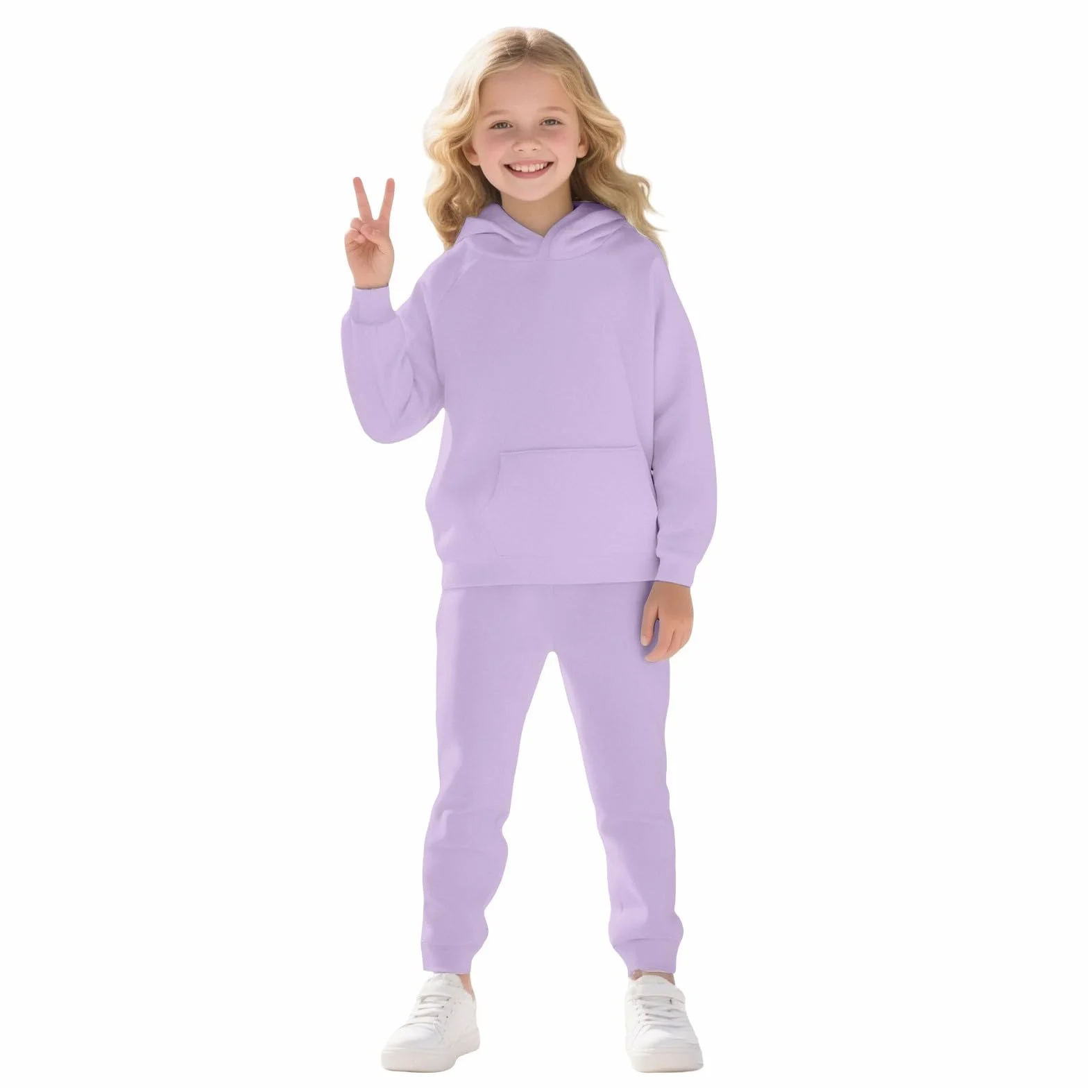 Dres dziecięcy, pełny zestaw, dziewczęta, chłopcy, ponadwymiarowy strój, pulower, bluza z kapturem, na co dzień, spodnie dresowe, moda, bluza dresowa, spodnie