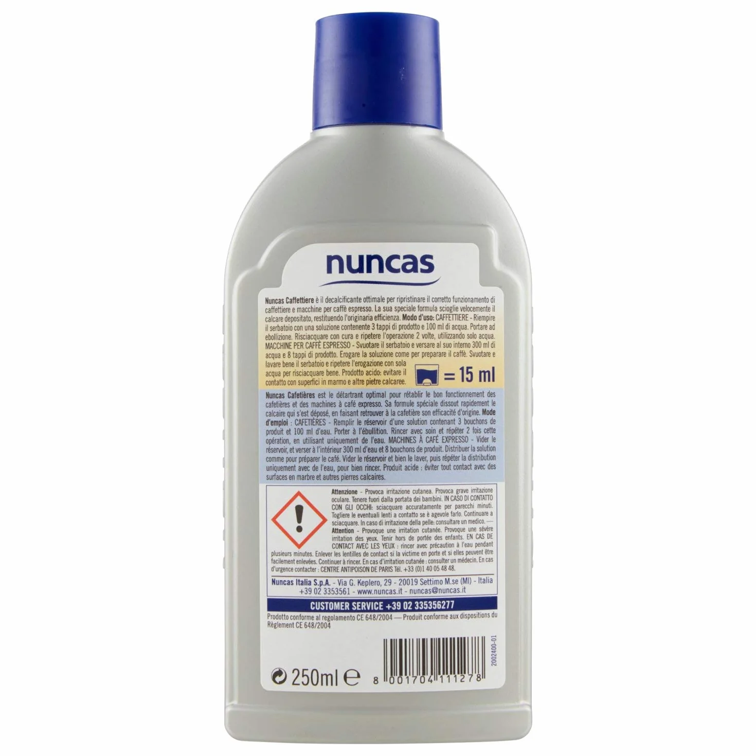 nuncas Ekspres do kawy - odkamieniacz w płynie - 250 ml