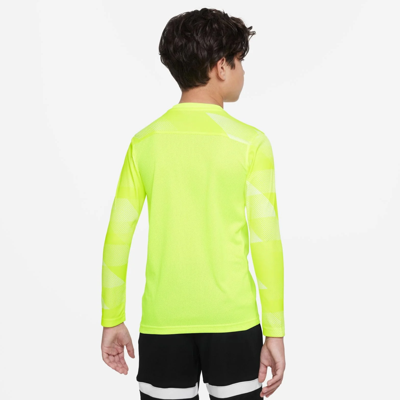 Nike chłopięcy Y NK DRY PARK IV JSY LS GK koszulka z długim rękawem, wolt/biały/(czarny), XL