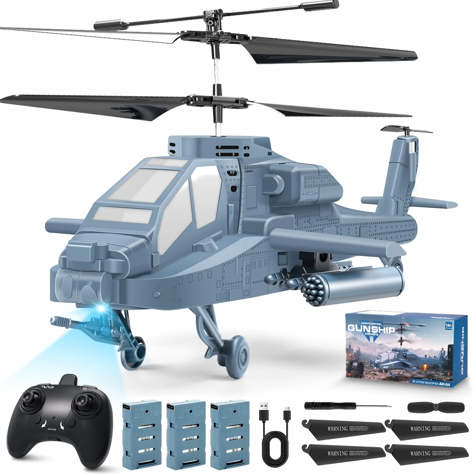 Charmofun Zdalnie sterowany helikopter (Niebieski)