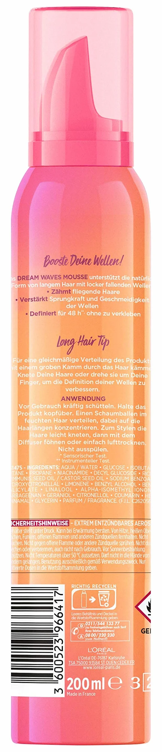 L’Oréal Paris Elvital Dream Lenght Pianka do Włosów, 200 ml