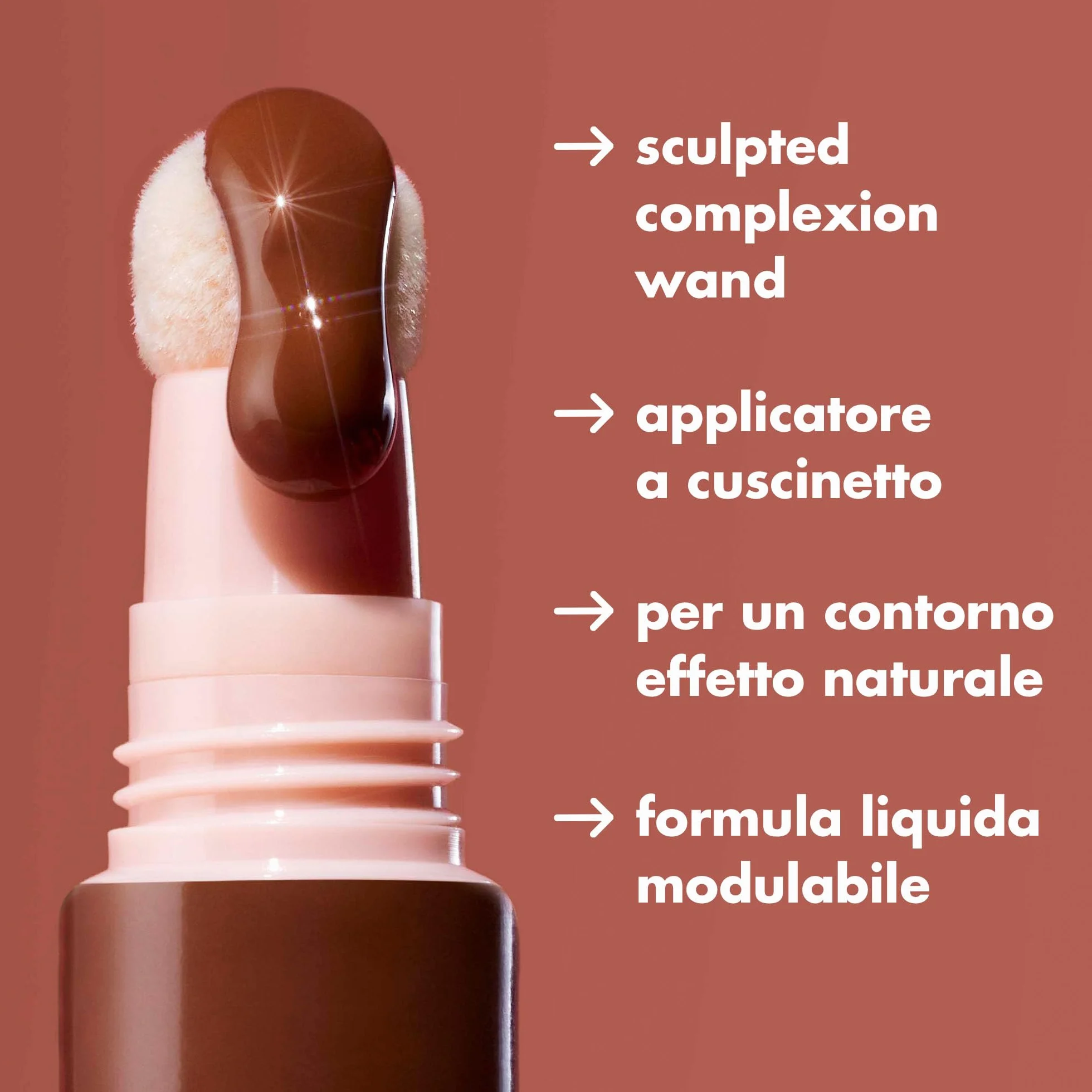 e.l.f. Halo Glow Contour Beauty Wand, płynna różdżka konturowa, jasna/lekka