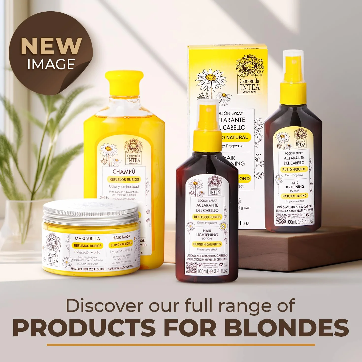 Chamomile Intea - Blonde Highlights Mask - Nawilża i odżywia blond włosy - 250 ml
