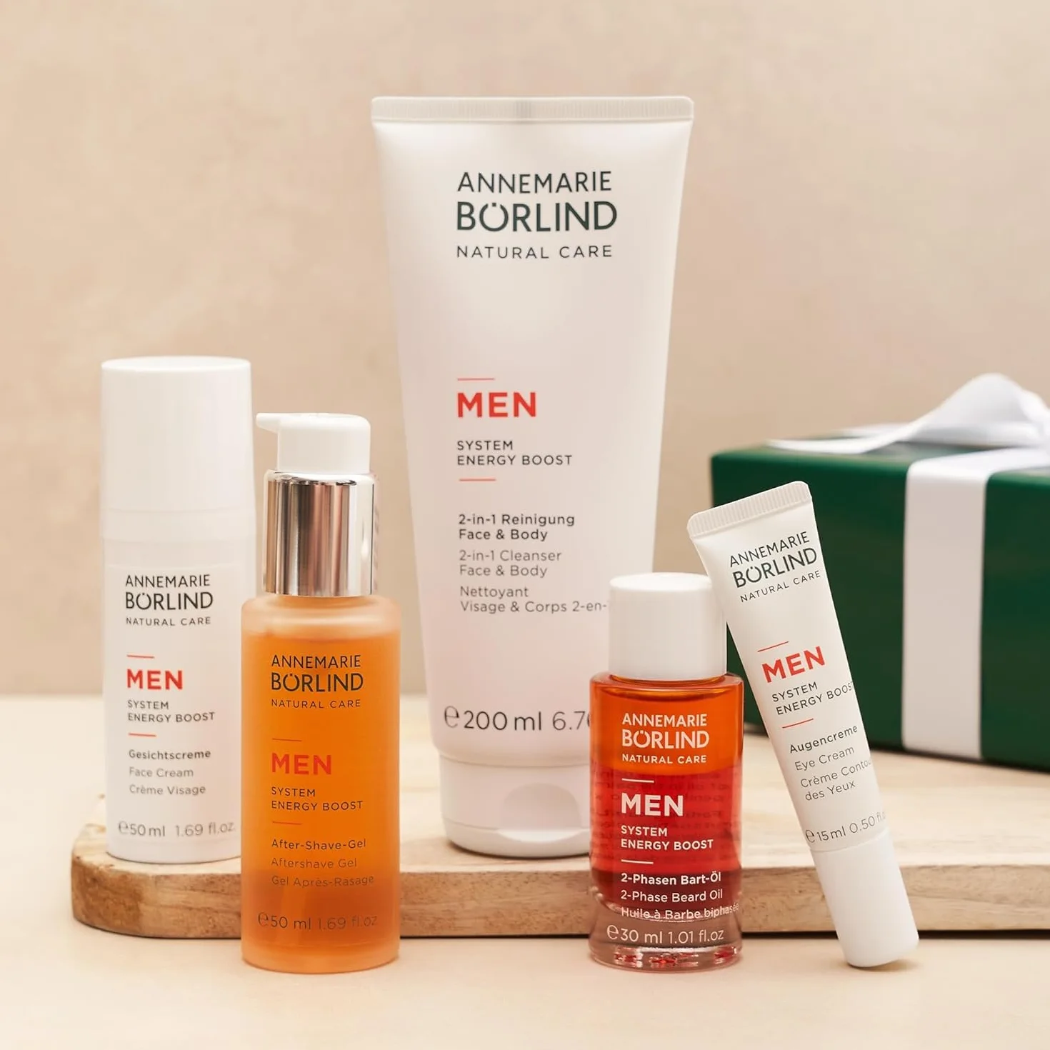 ANNEMARIE BÖRLIND MEN SYSTEM ENERGY BOOST żel po goleniu (50 ml) – pielęgnuje i uspokaja skórę zestresowaną po goleniu, do wszystkich rodzajów skóry