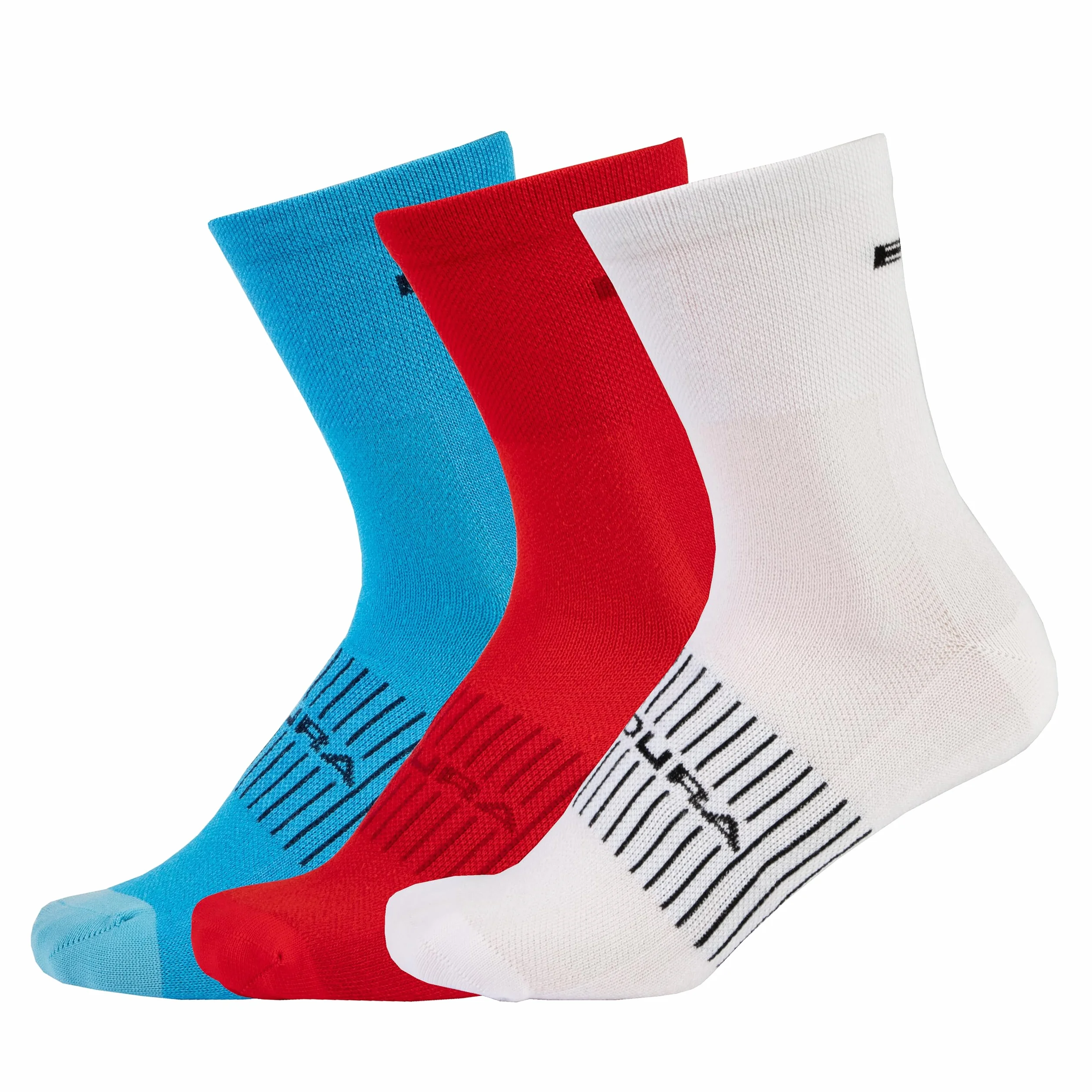 Canterbury Skarpety Mężczyźni Coolmax® Race Socks (3-pack) for Cycling | Lightweight| Moisture Wicking| Athletic Sports Crew Socks (1 w zestawie)