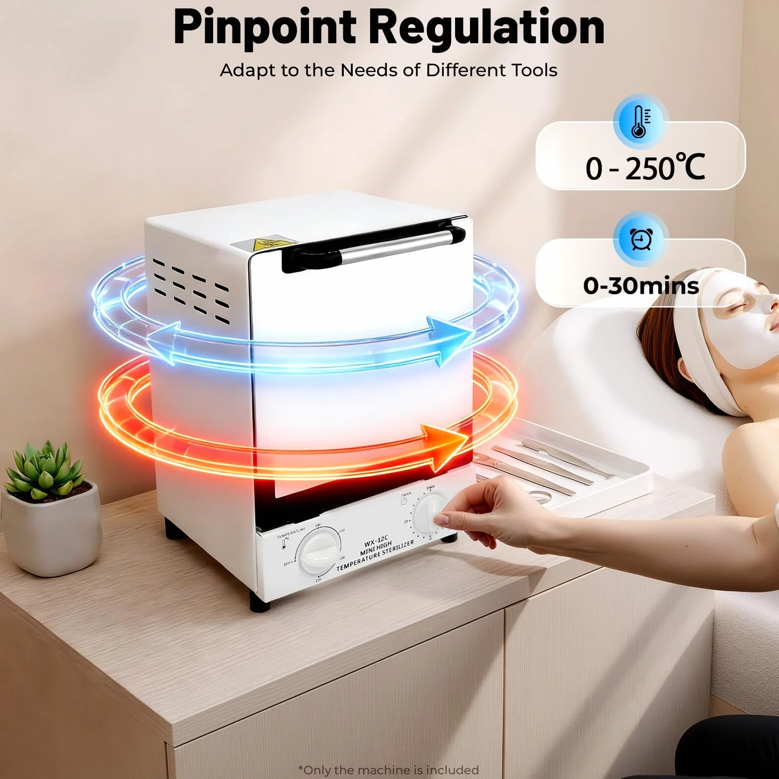 Sterylizator wysokotemperaturowy 12 l 250 °C z timerem