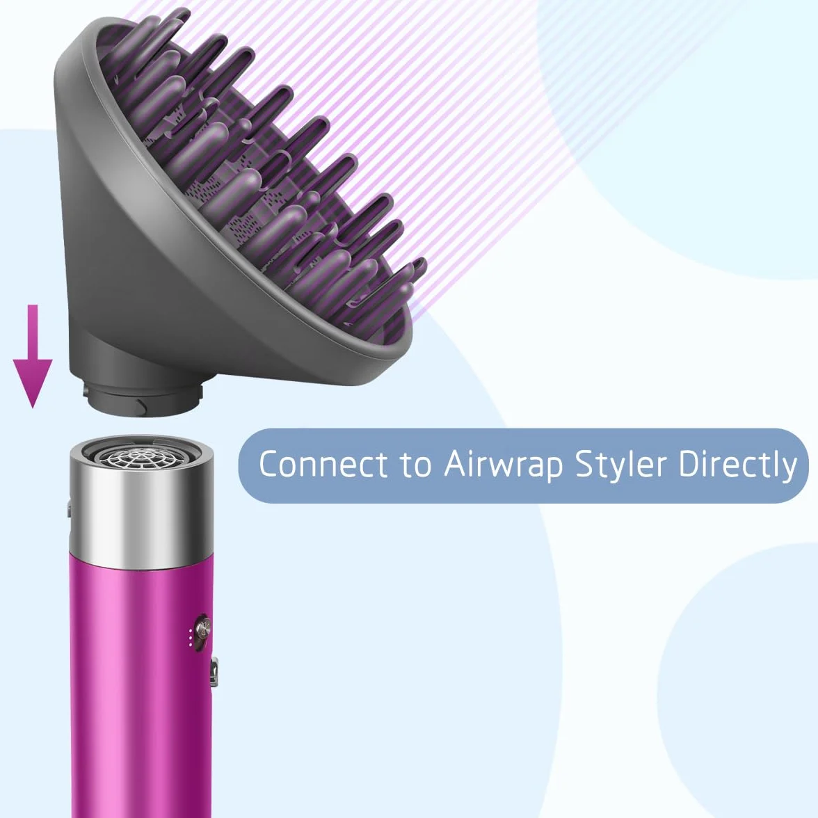 Dyfuzor do Definiowania Loków Kompatybilny z Dyson Airwrap Multi-Styler