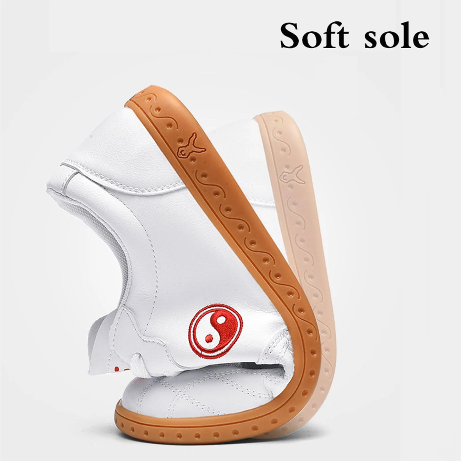 Buty Taichi, buty sztuki walki, buty taekwondo, sztuki walki Kung Fu skórzane trampki, dla mężczyzn i kobiet, unisex, lekkie, antypoślizgowe, oddychające, do chodzenia fitness