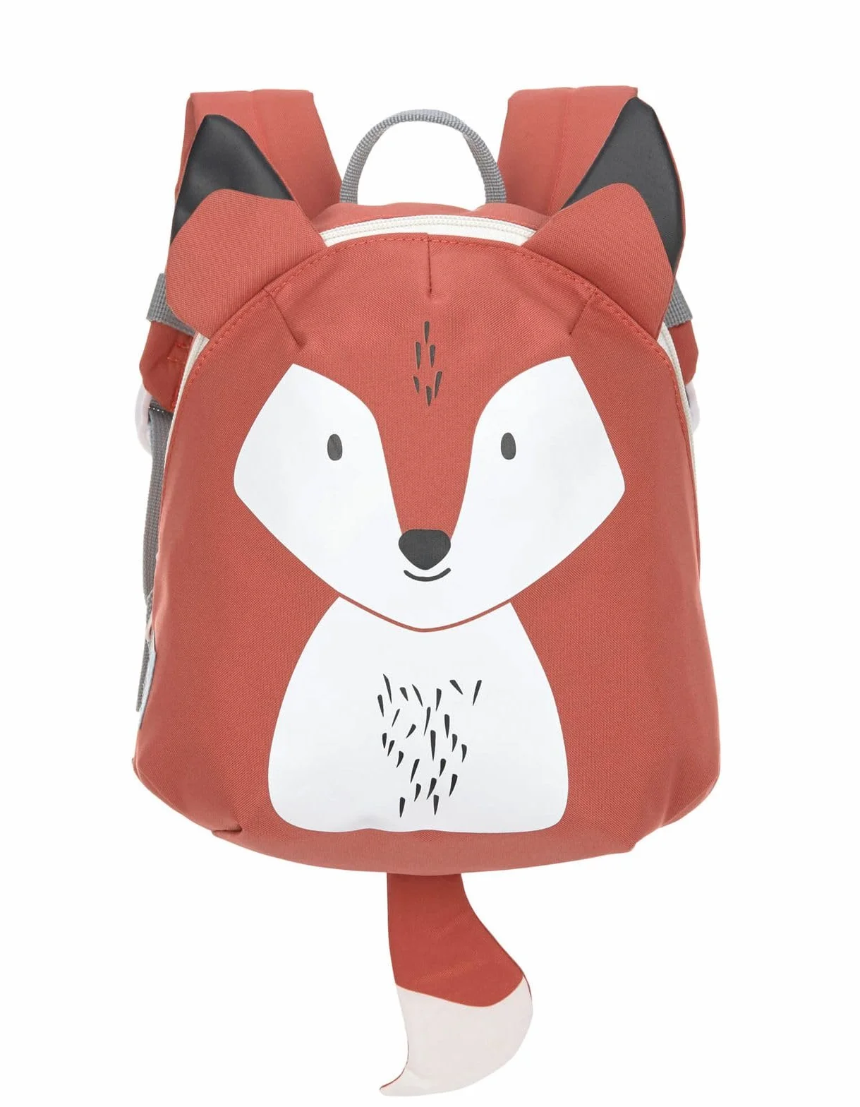 LÄSSIG Mały plecak dziecięcy do przedszkola torba dziecięca plecak do łóżeczka z paskiem na klatkę piersiową, 20 x 9 x 24 cm, 3,5 l/mały plecak Fox