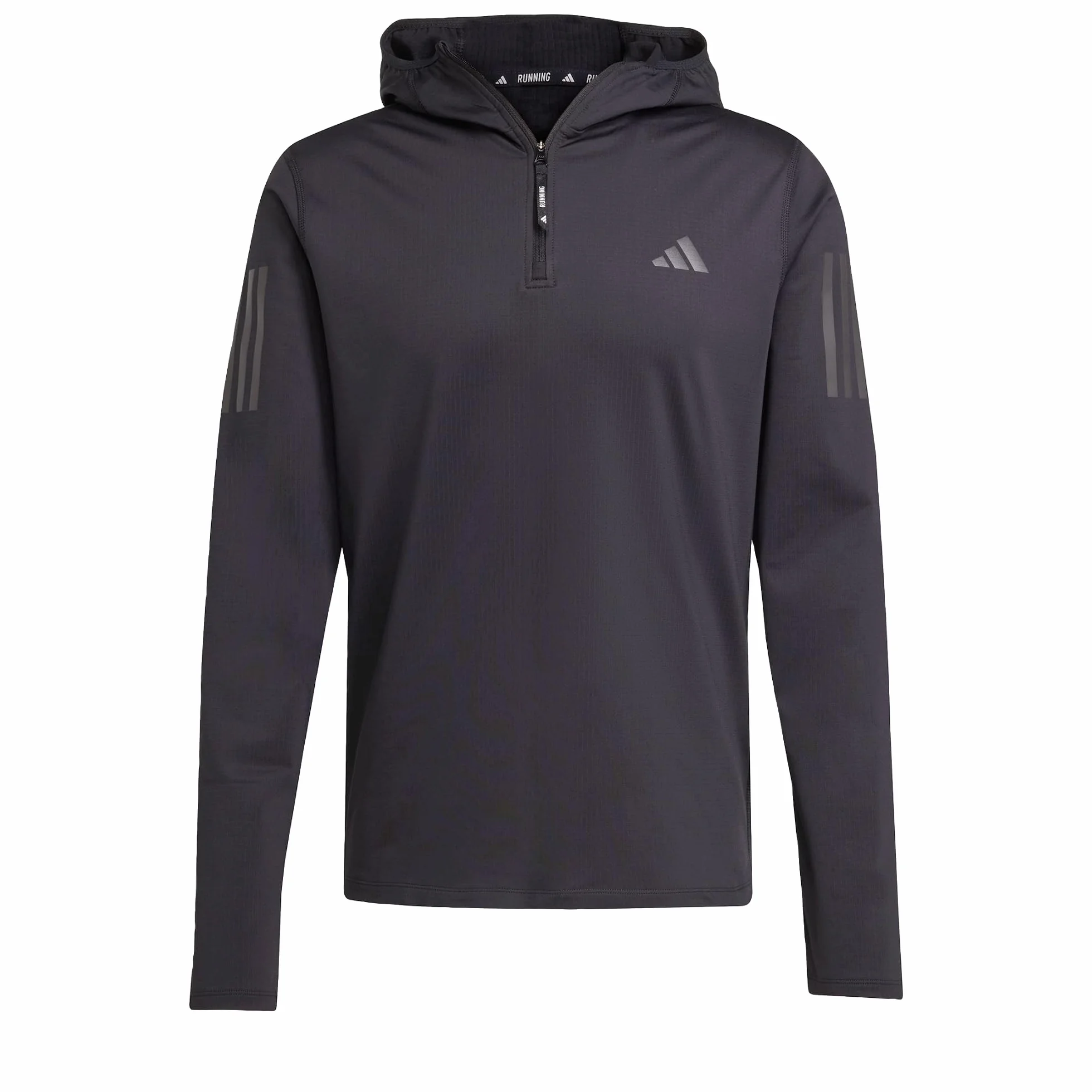 adidas Mężczyźni Own the Run Winterized Hooded Half-Zip, Black, M