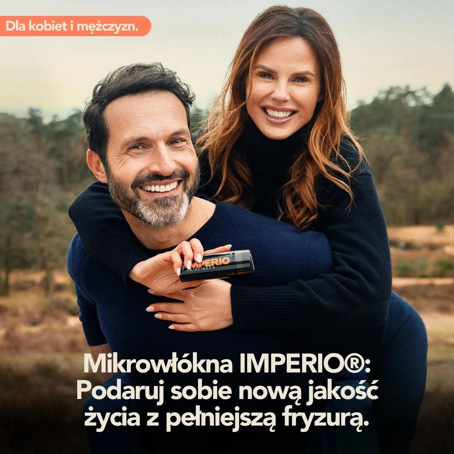 Mikrowłókna IMPERIO do zagęszczania włosów 26 g czarny