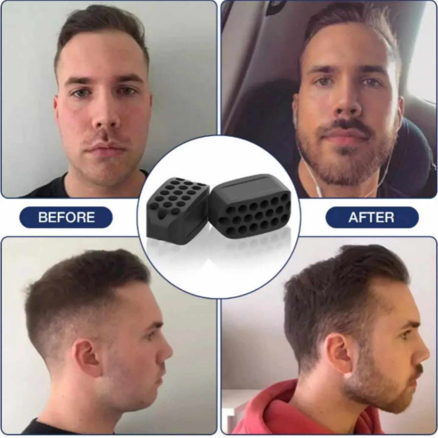 Jawline Trainer, 6 sztuk silikonowych Jawline Trainer Jawline Balls Jawline Exercise, podwójny podbródek, do ćwiczeń mięśni twarzy, mężczyzn i kobiet