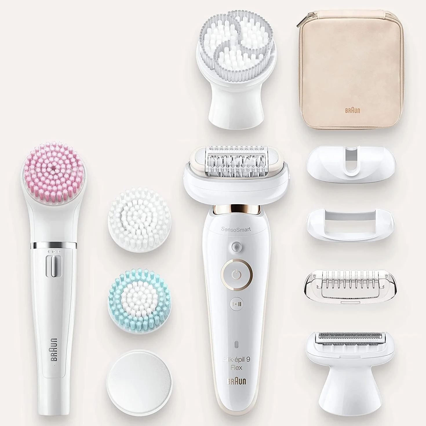 Braun Silk Épil 9 Flex Depilator, Biały, 13 Elementów