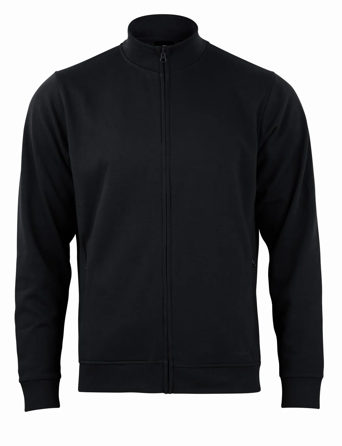 STARK SOUL Bluza BLANK, ze stójką, zamkiem błyskawicznym i 2 kieszeniami, French Terry