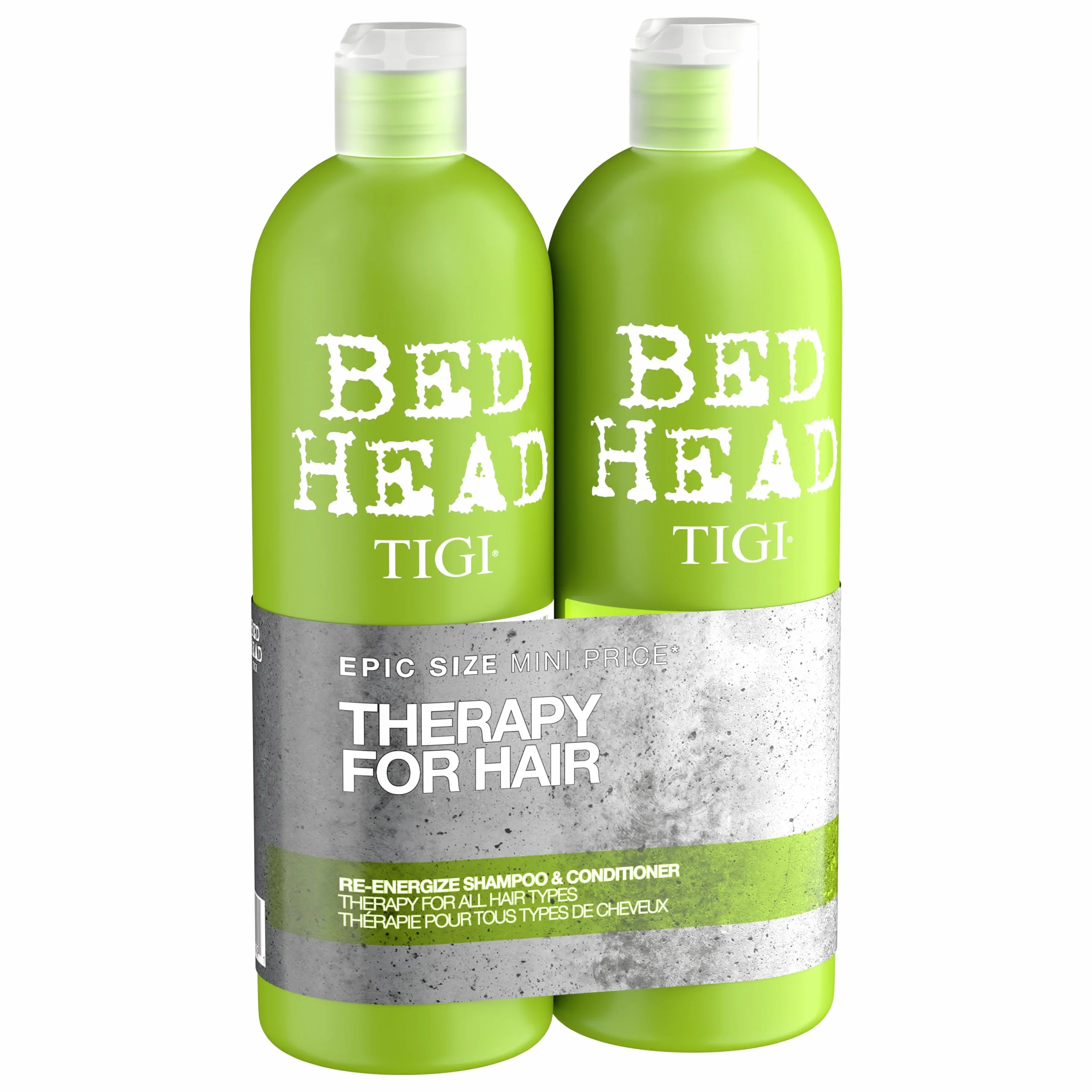 BED HEAD by TIGI Tigi Bed Head Urban Antidotes Re-Energise, Szampon i Odżywka, do Codziennego Stosowania, 2 x 750 ml