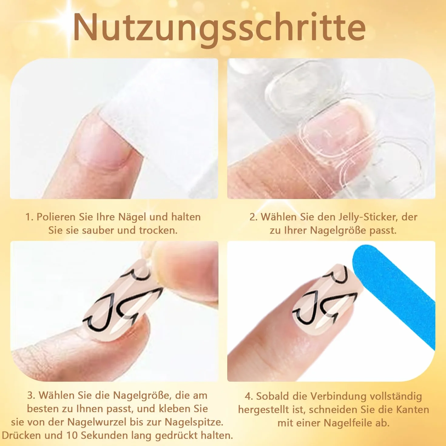 24 sztuki French Tip Press on Nails krótkie kwadratowe sztuczne paznokcie krótkie, czarne, akrylowe paznokcie z białym sercem, do naklejania, Fake Nails Soft Gel Extra Short naturalne i przyjemne