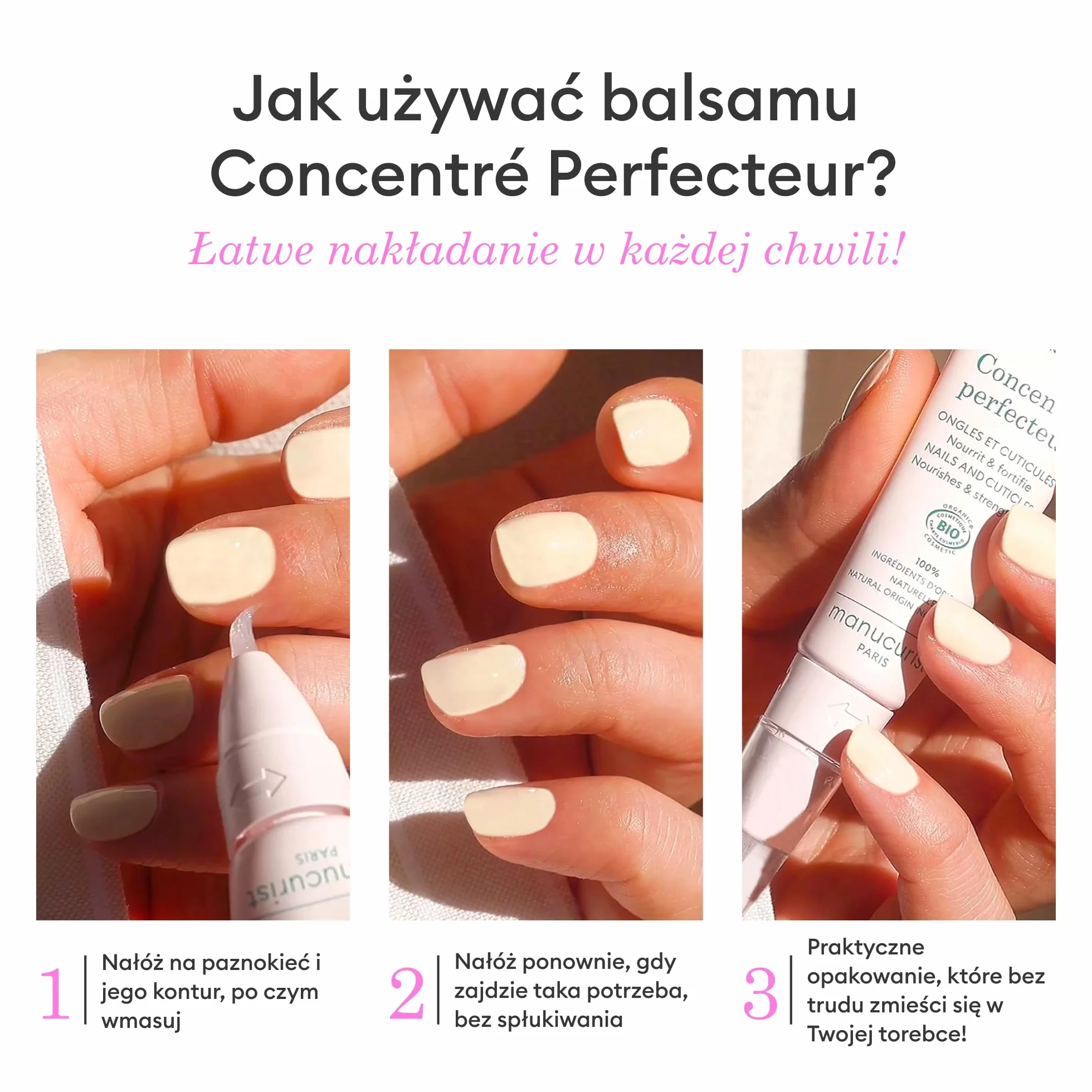 Manucurist Concentré Perfecteur pisak do manicure – Pielęgnacyjny pisak do paznokci i skórek, nawilżający, wzmacniający – Leczenie naprawcze paznokci uszkodzonych, prążkowanych, łamliwych – Wzmacniacz