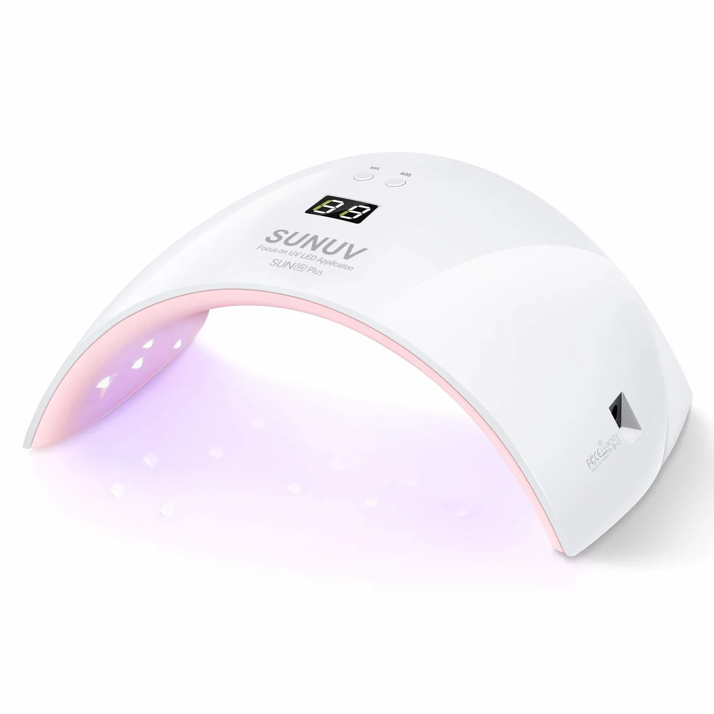 Suszarka paznokci LED UV SunUV Lampa do żelowych paznokci, 30-s/60-s Timer, czujnik na podczerwień, wyświetlacz LCD, odpowiedni dla wszystkich żeli, do manicure/pedikure, Nail Art, dom, salon
