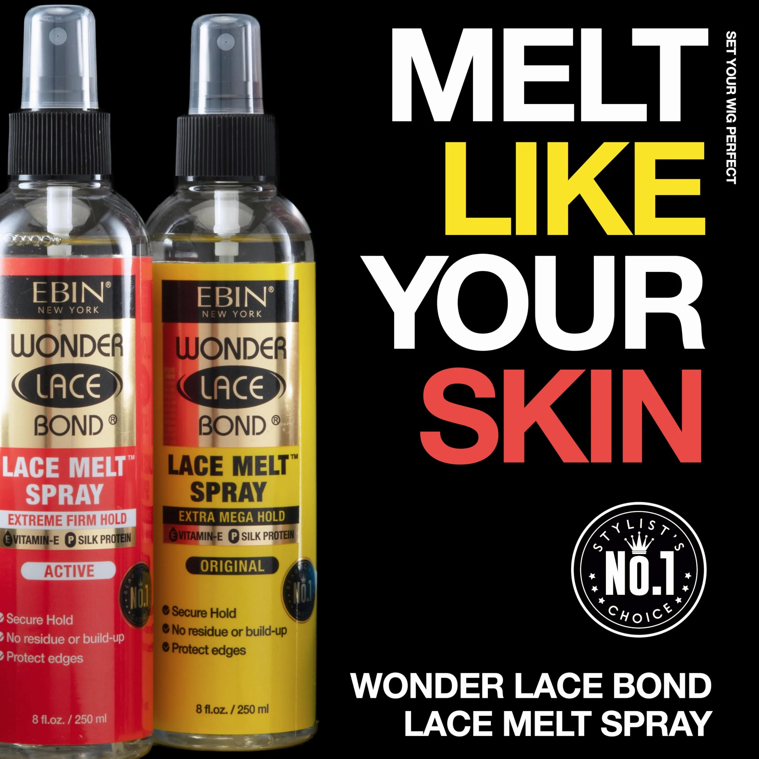 EBIN NEW YORK Wonder Bond Melting Spray 8 oz/ 250 ml hExtreme Firm Hold (Active)