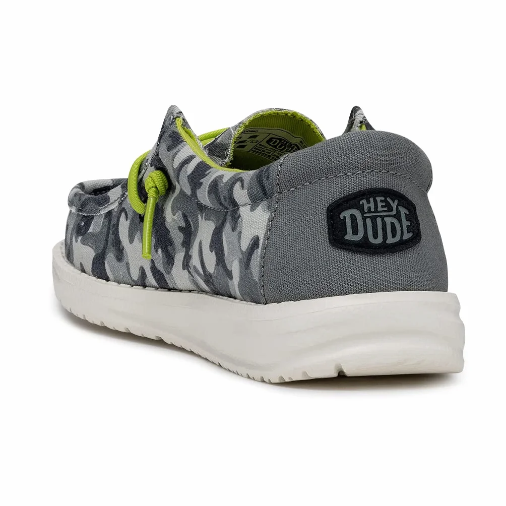 HEYDUDE Wally Youth Camodino, Moc Toe Shoes Dzieci, Niebieski, 32 EU