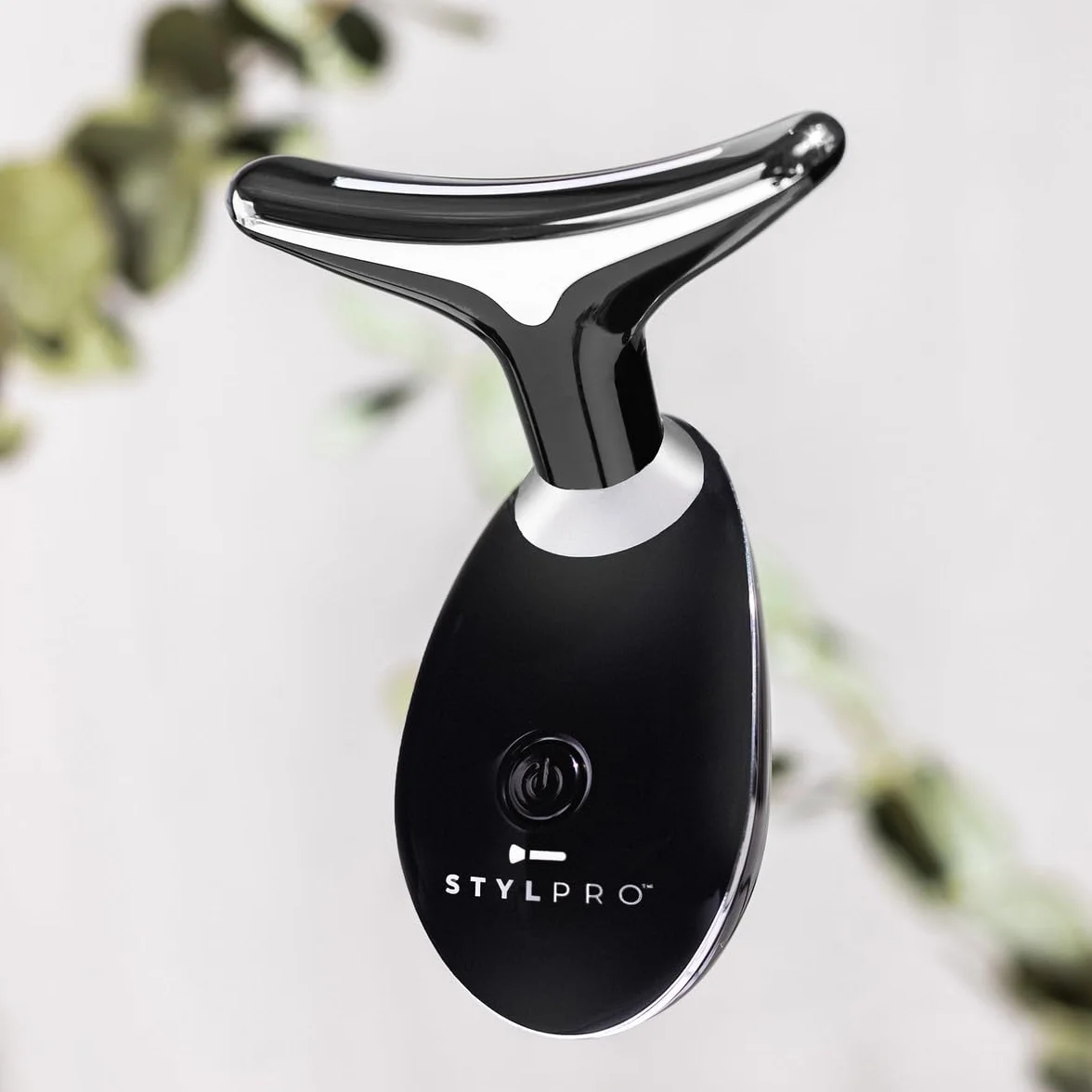 STYLPRO Masażer do twarzy i szyi LED – terapia światłem dla ujędrnienia i liftingu