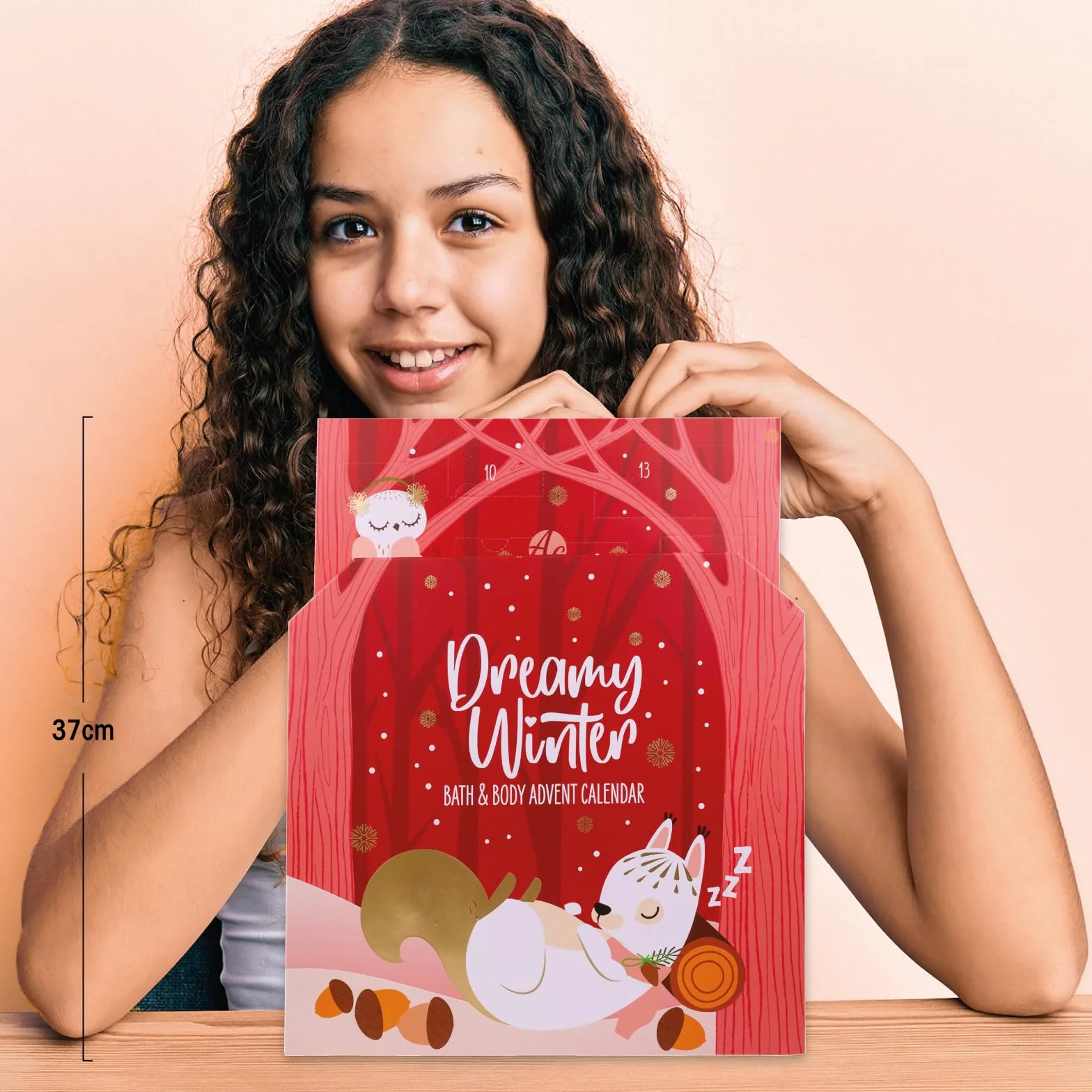 Accentra Kalendarz adwentowy z 24 produktami do pielęgnacji – kalendarz adwentowy Beauty z balsamem do ciała, kulkami kąpielowymi, żelem pod prysznic, szamponem, balsamem do ust, kremem do rąk