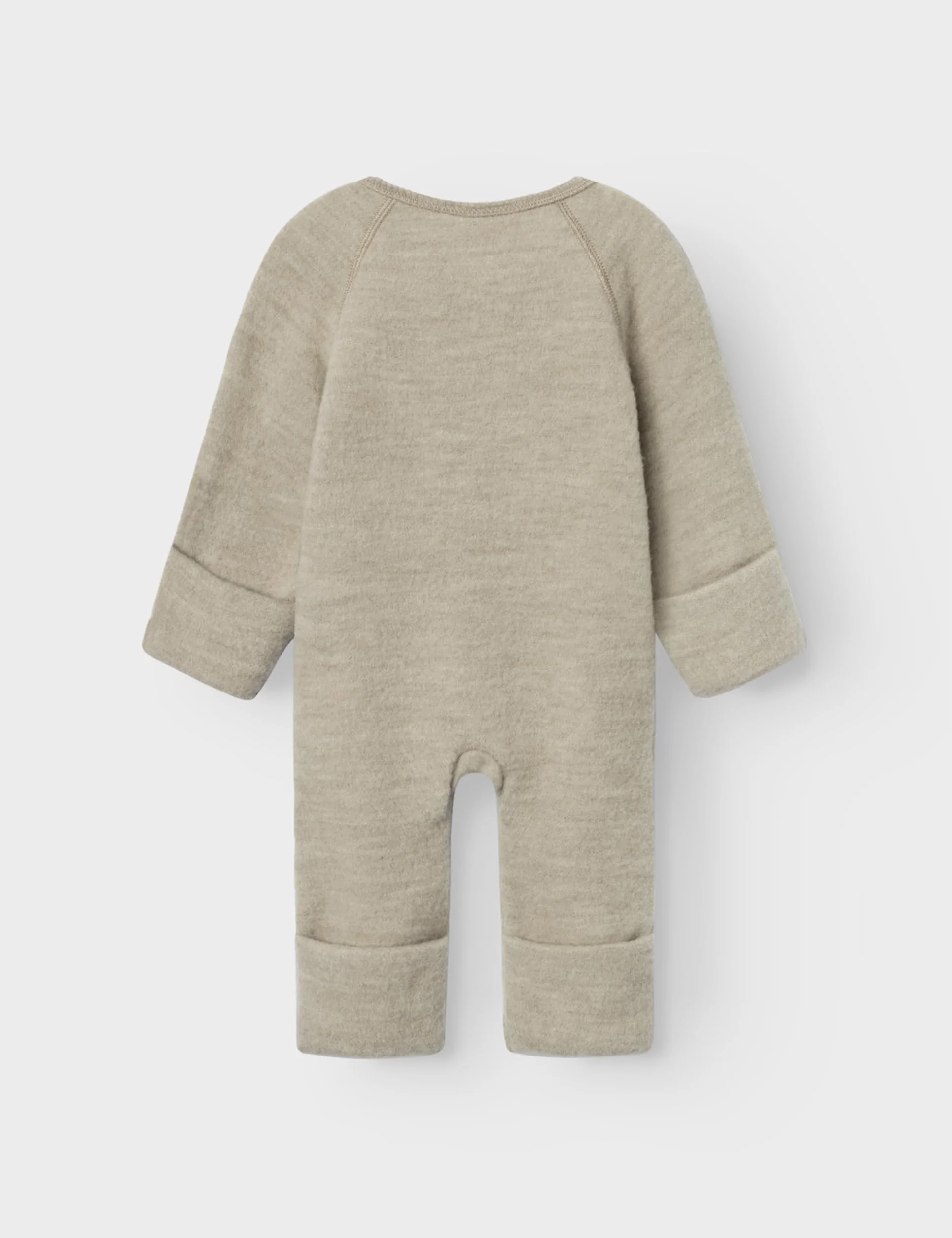 NAME IT Dziecięce śpioszki Nbfwmino Wool Bru Ls Suit Noos, beżowy, 62