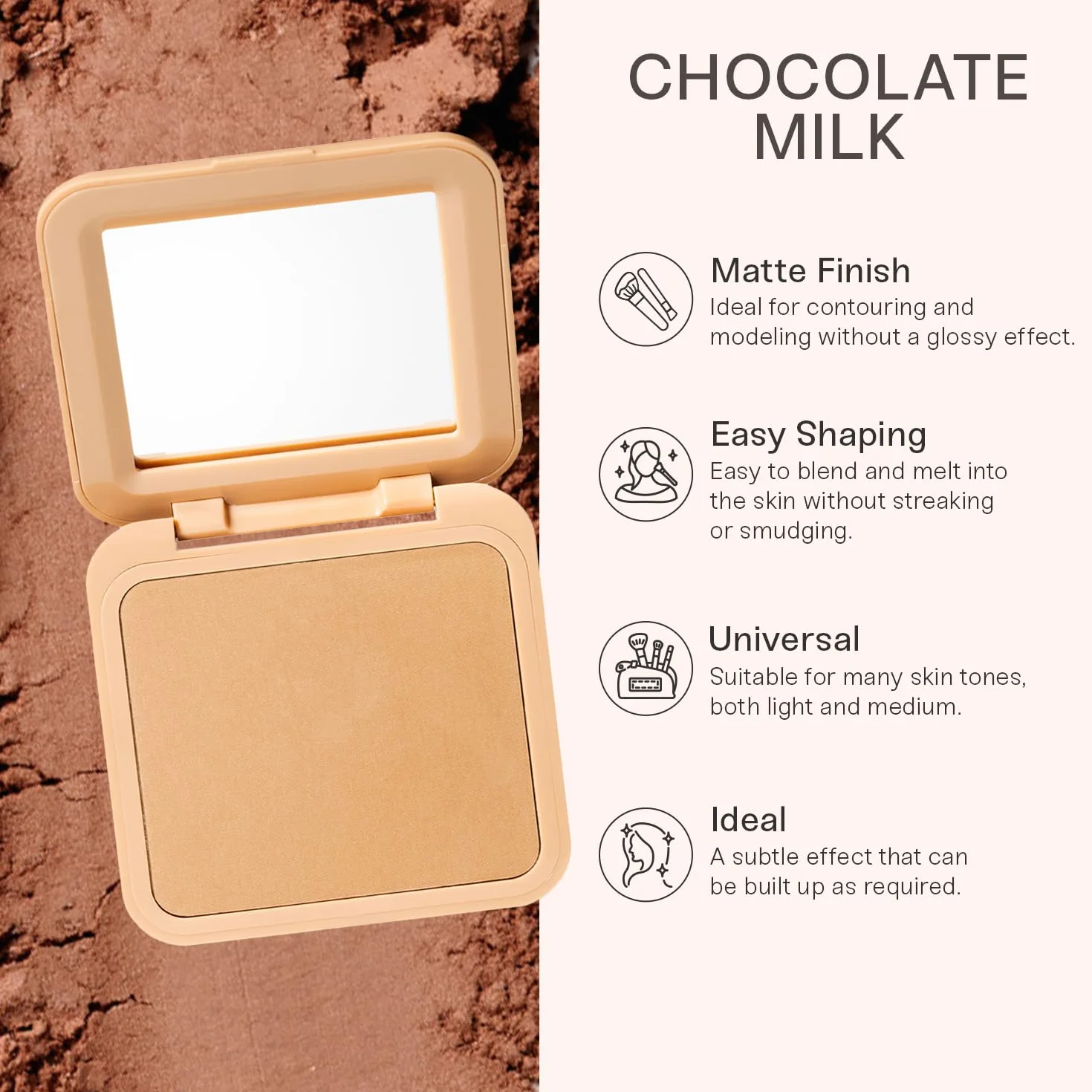 EVERYBODY LONDON Bronzer prasowany (Chocolate Milk, One Size)