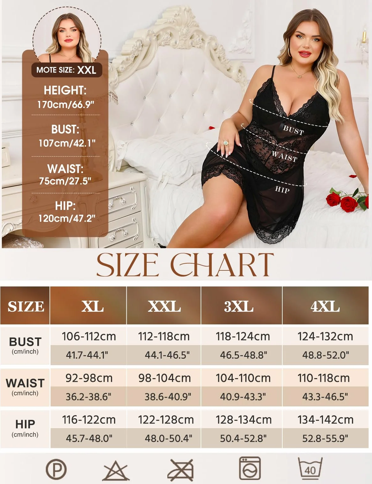 Niwicee Seksowna bielizna dla kobiet Babydoll z siateczką koronkowa koszula nocna z dekoltem w serek seksowna koszula nocna z stringami G-String 2-częściowy zestaw damski duży rozmiar mini sukienka
