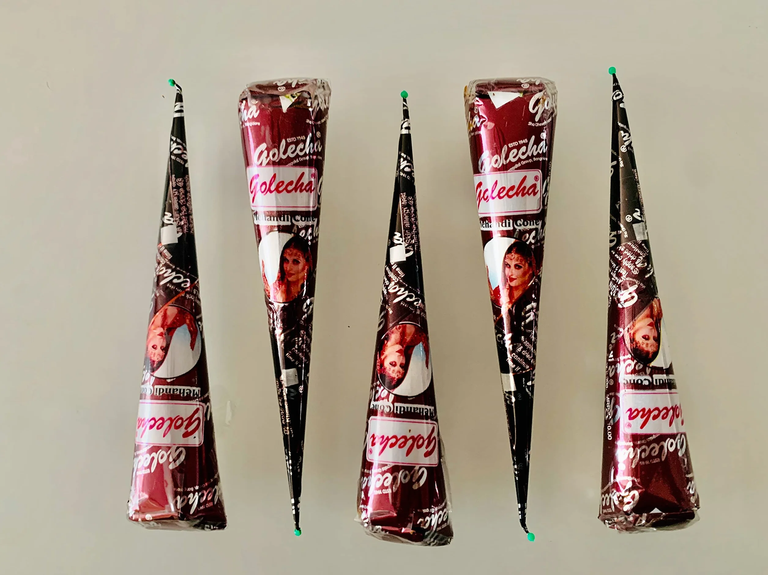 12 x pasta do henny stożek z olejkiem do tatuażu, sztuka ciała, pieg, henna, wieczór, wesele, czerwono-brązowe, nowe małe India w Niemczech