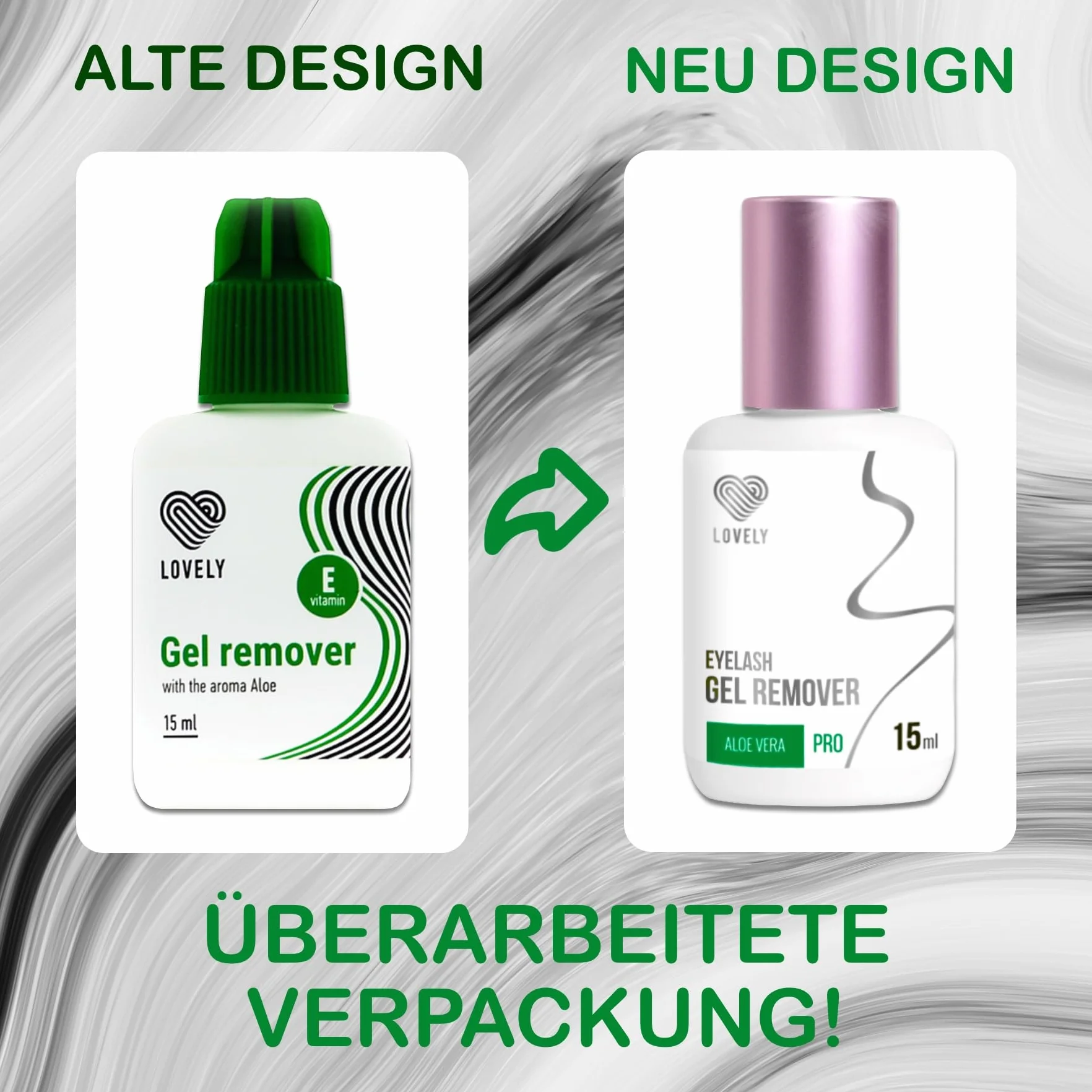 Remover Gel Eyelashes | Lash Extension Remover | Eyelash Extension | LOVELY (15ml), Fragrance:Aloe