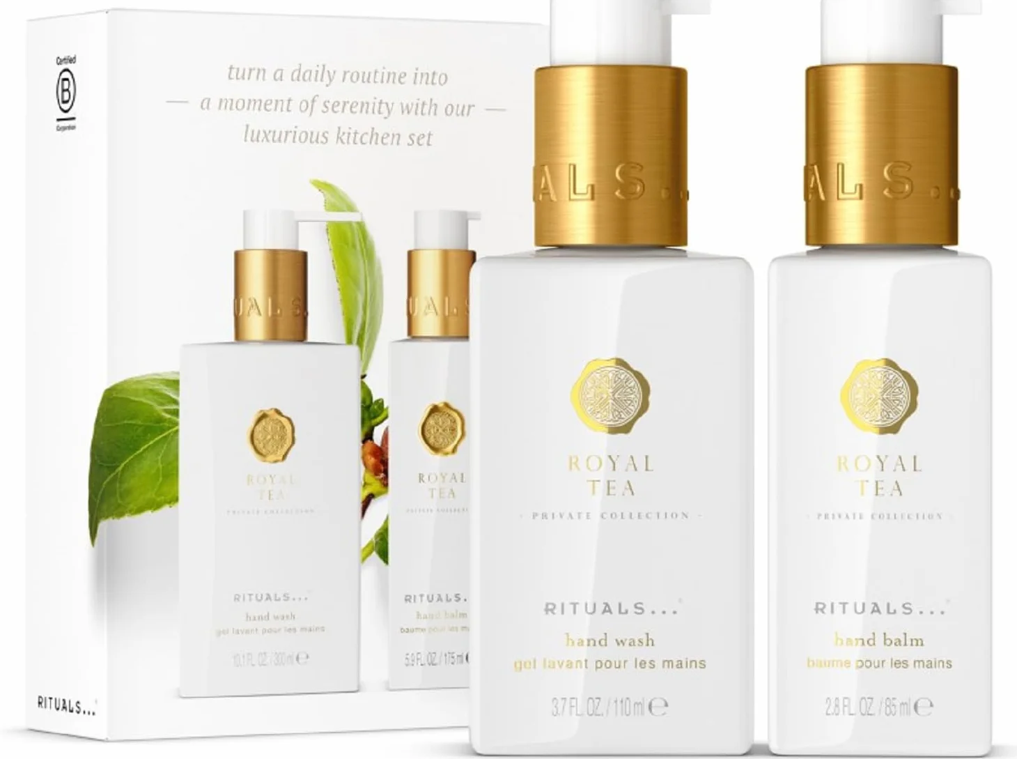 Rituals - Private Collection Royal Tea Travel Set * Mydło do rąk 110 ml + balsam do rąk 85 ml