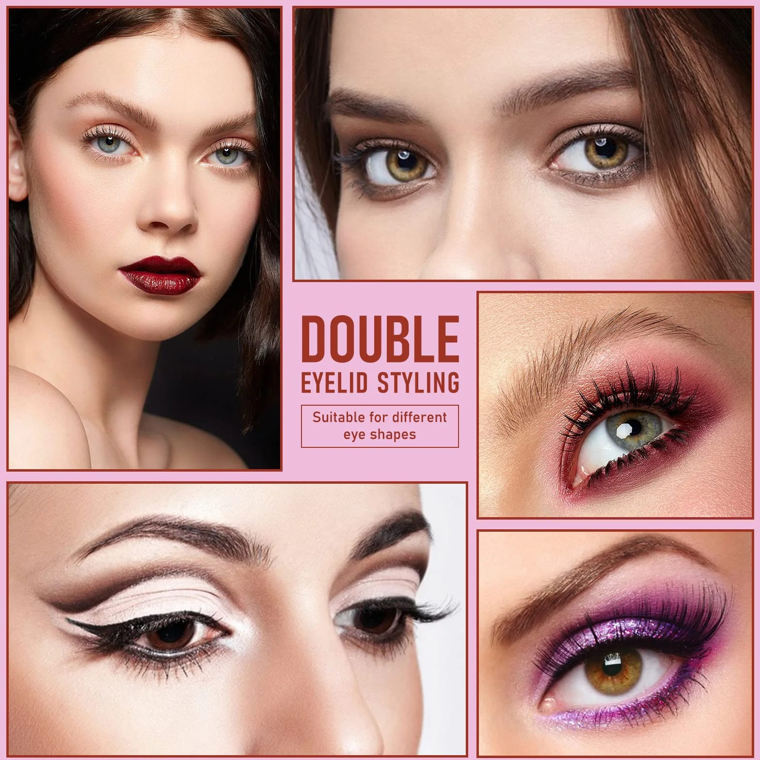 Niewidoczne wstążki powiek,Podwójne naklejki powieki, powieki instant lifting Double Eyelid Tape,Eyelid Styling Cream,480 sztuk