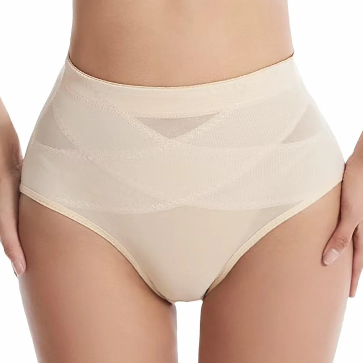 SHEKINI Damskie majtki wyszczuplające brzuch, wysoka talia, modelujące figurę, modelujące sylwetkę, bielizna korygująca brzuch, miękka wygodna bielizna