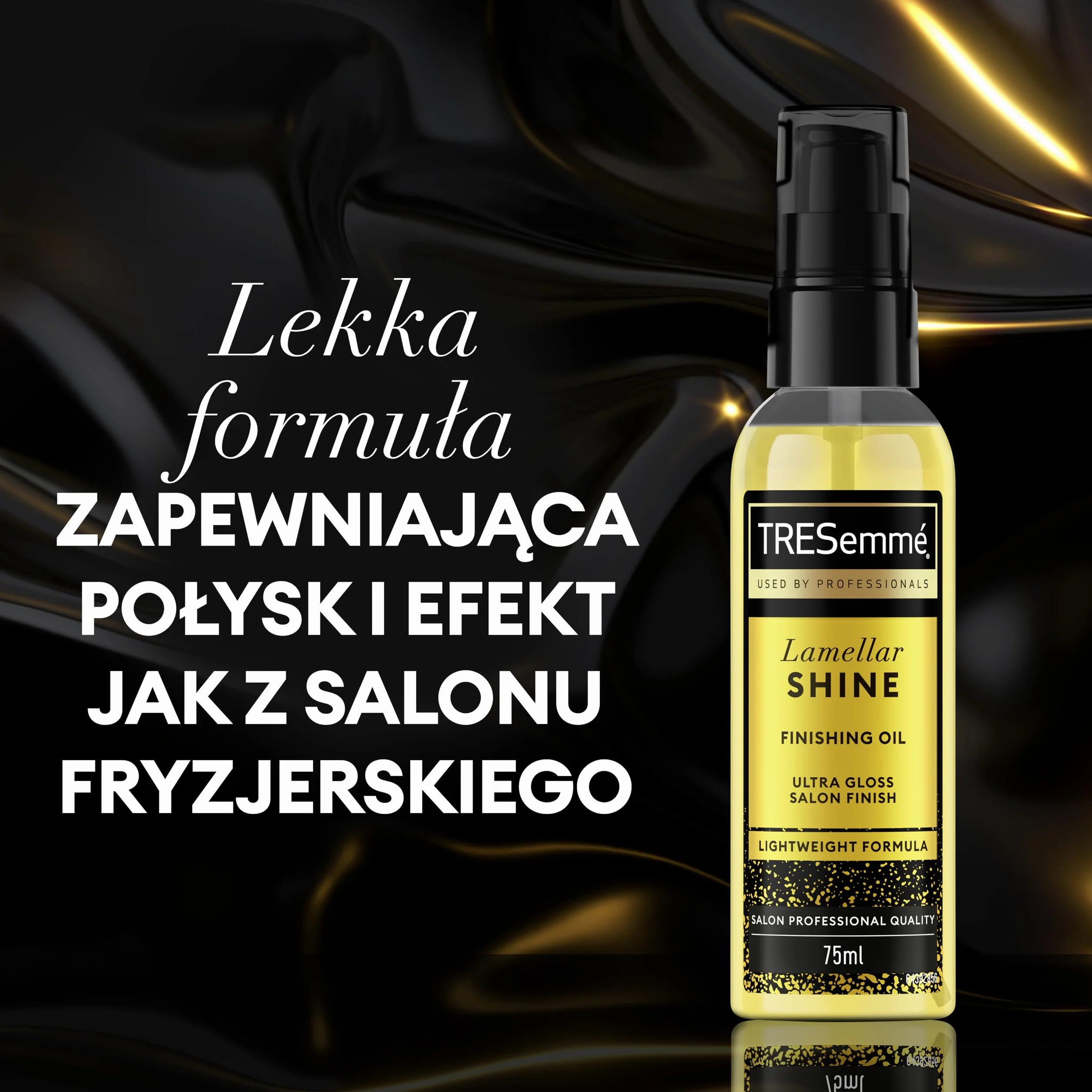 TRESemmé Olejek do włosów Lamellar Shine lekka kuracja do włosów zapewniająca połysk i efekt jak z salonu fryzjerskiego olejek z opatentowaną technologią Lamellar 75 ml 2 sztuki