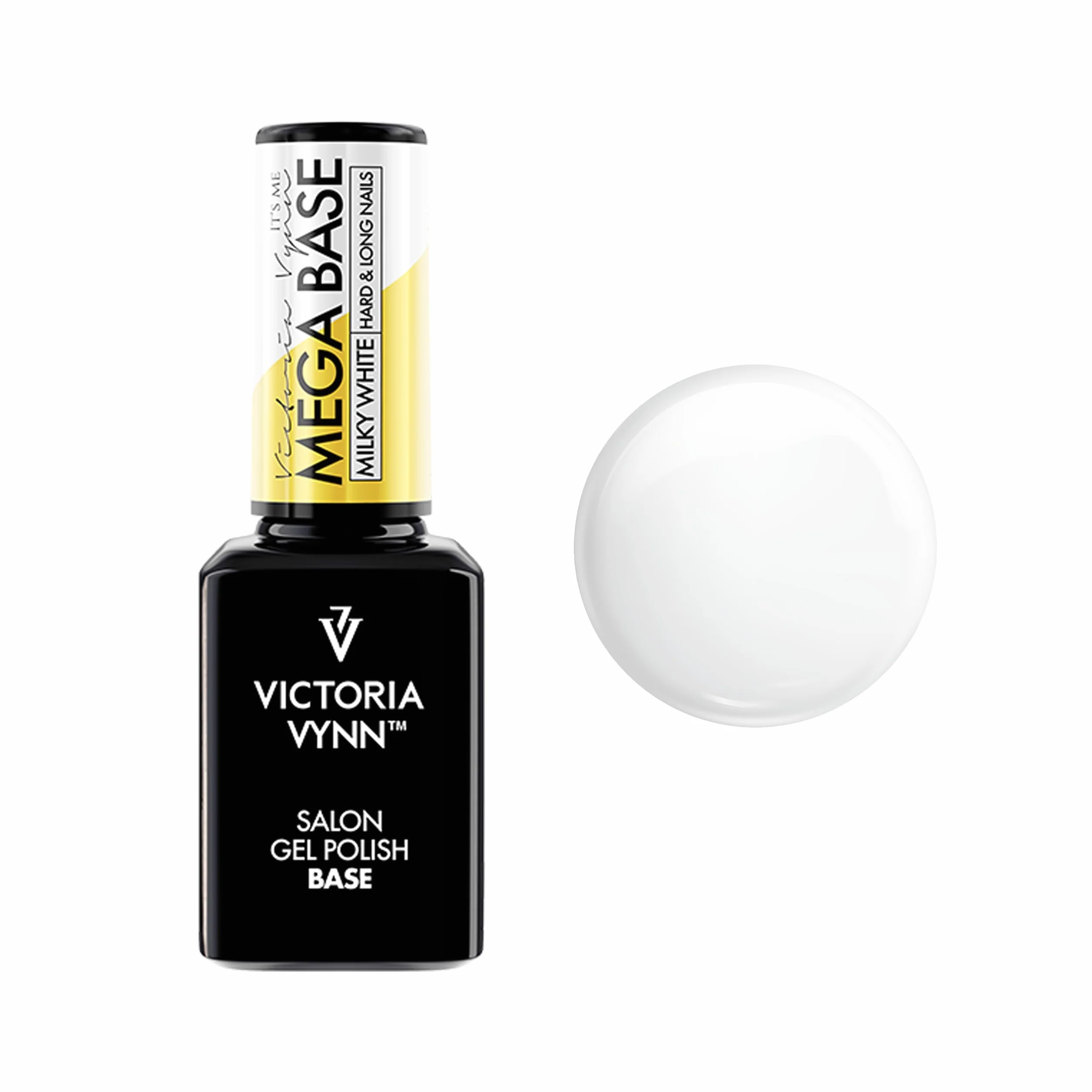 Victoria Vynn Mega Base lakier hybrydowy do twardych i długich paznokci UV LED, hybrydowy lakier żelowy, 15 ml