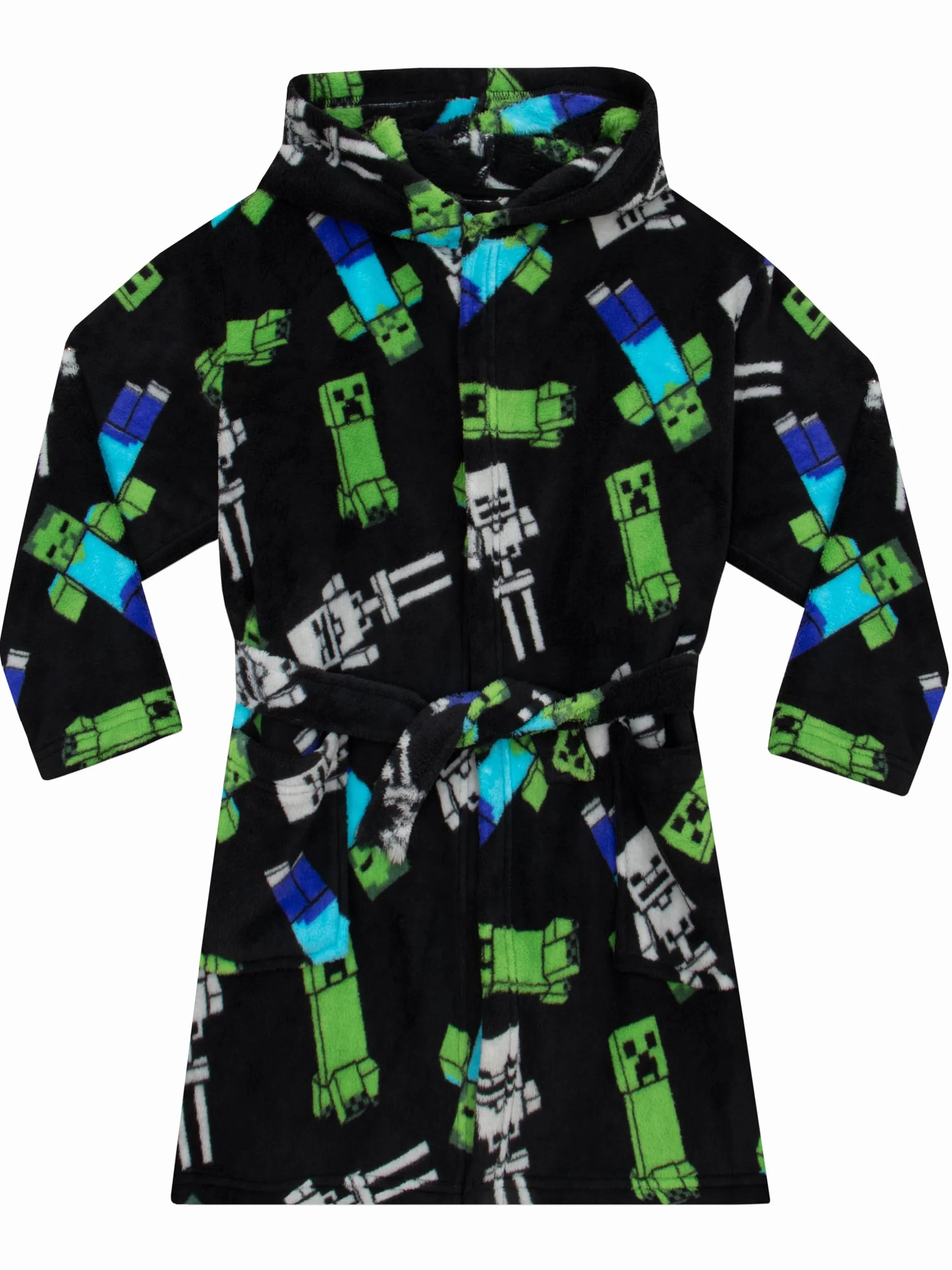 Szlafrok Minecraft | Szlafrok Creeper Chłopcy | Bielizna Nocna I Szlafroki Dla Chłopców Do Gier