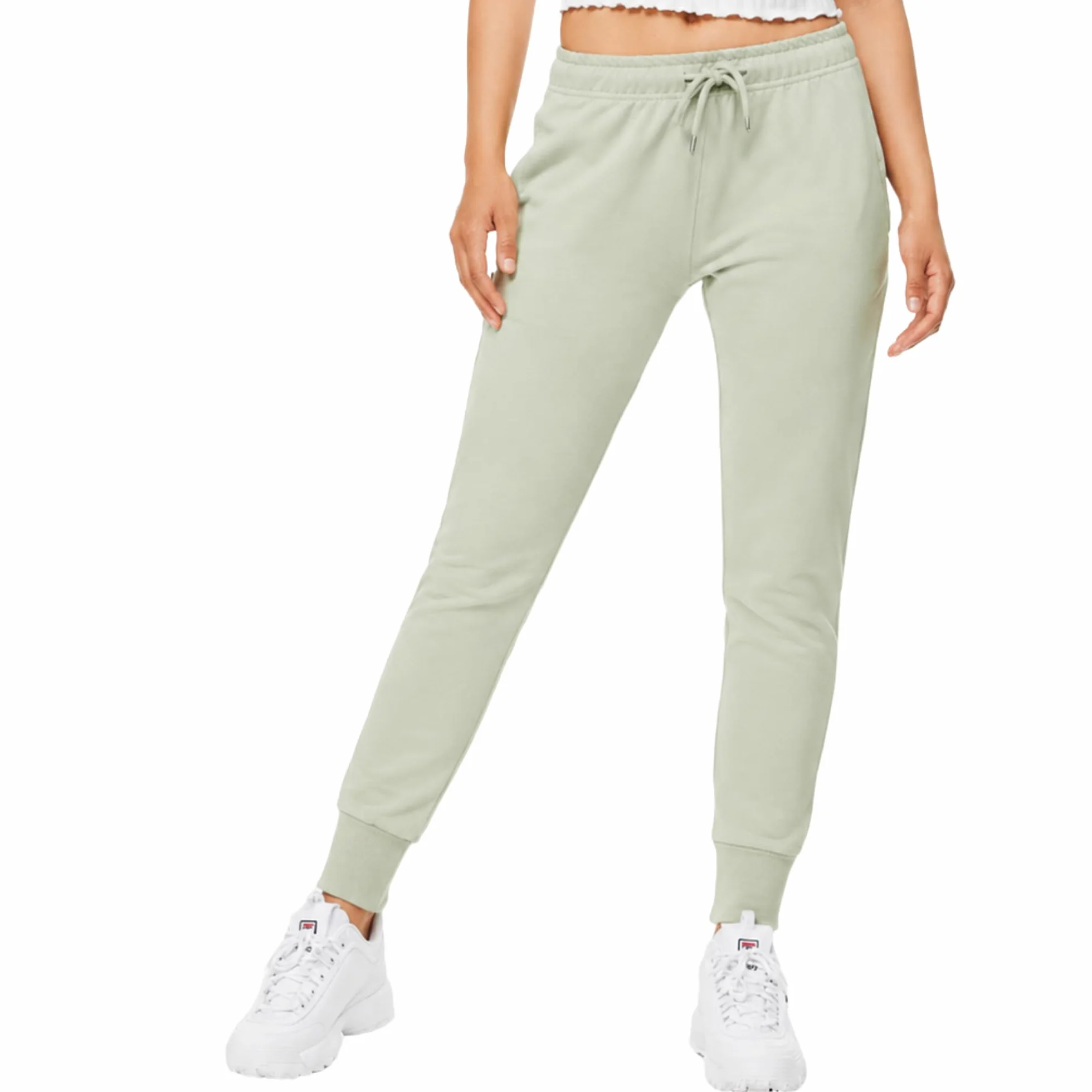 ROSS CAMP Damskie spodnie do biegania – spodnie sportowe damskie, bawełniane, spodnie treningowe, spodnie dresowe, slim fit, spodnie rekreacyjne, długie spodnie do biegania, nowoczesne