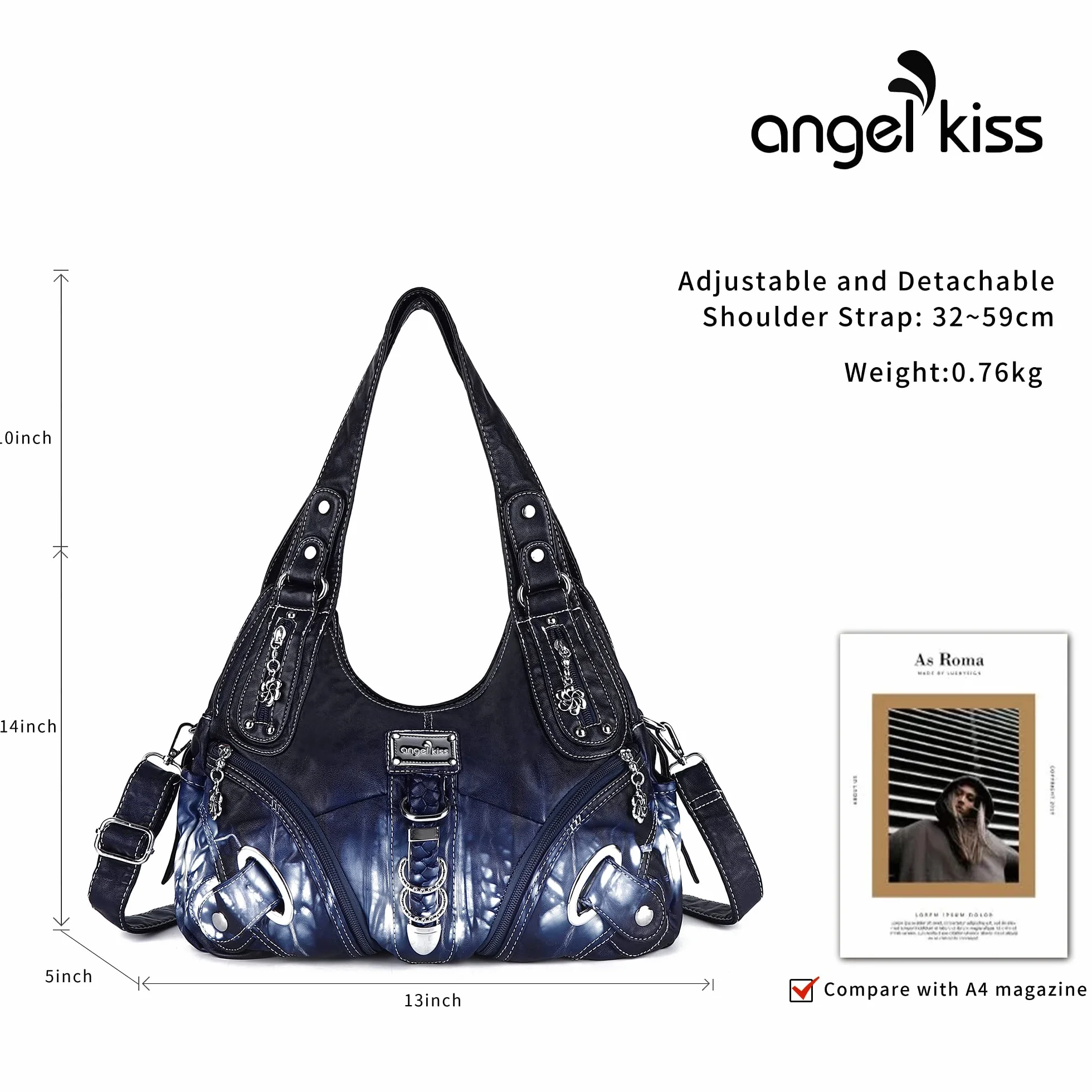 Angel Kiss Torby Hobo Moda Wszechstronna Prosta Codzienna Podróż Kobiety Ak11282
