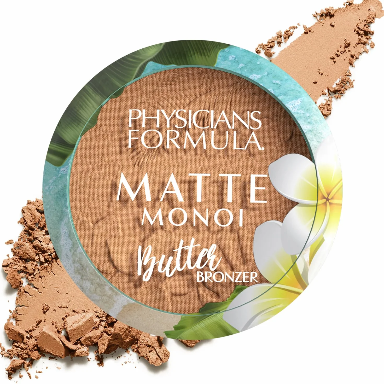 Physicians Formula Matte Monoi Butter Bronzer, Powdersoft Texture, Monoi i Murumuru, Długotrwały, Wodoodporny Matowy Odcień
