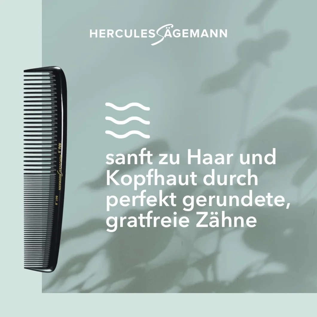 Hercules Sägemann NYH damski grzebień 20 cm 600/8 602/8 opakowanie 1, 4000165032201