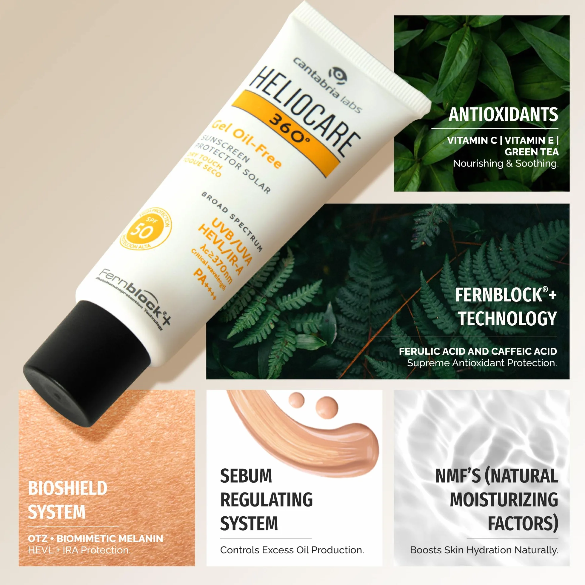 Heliocare Gel Oil-Free SPF 50 Sonnenschutz Gesicht 50 ml