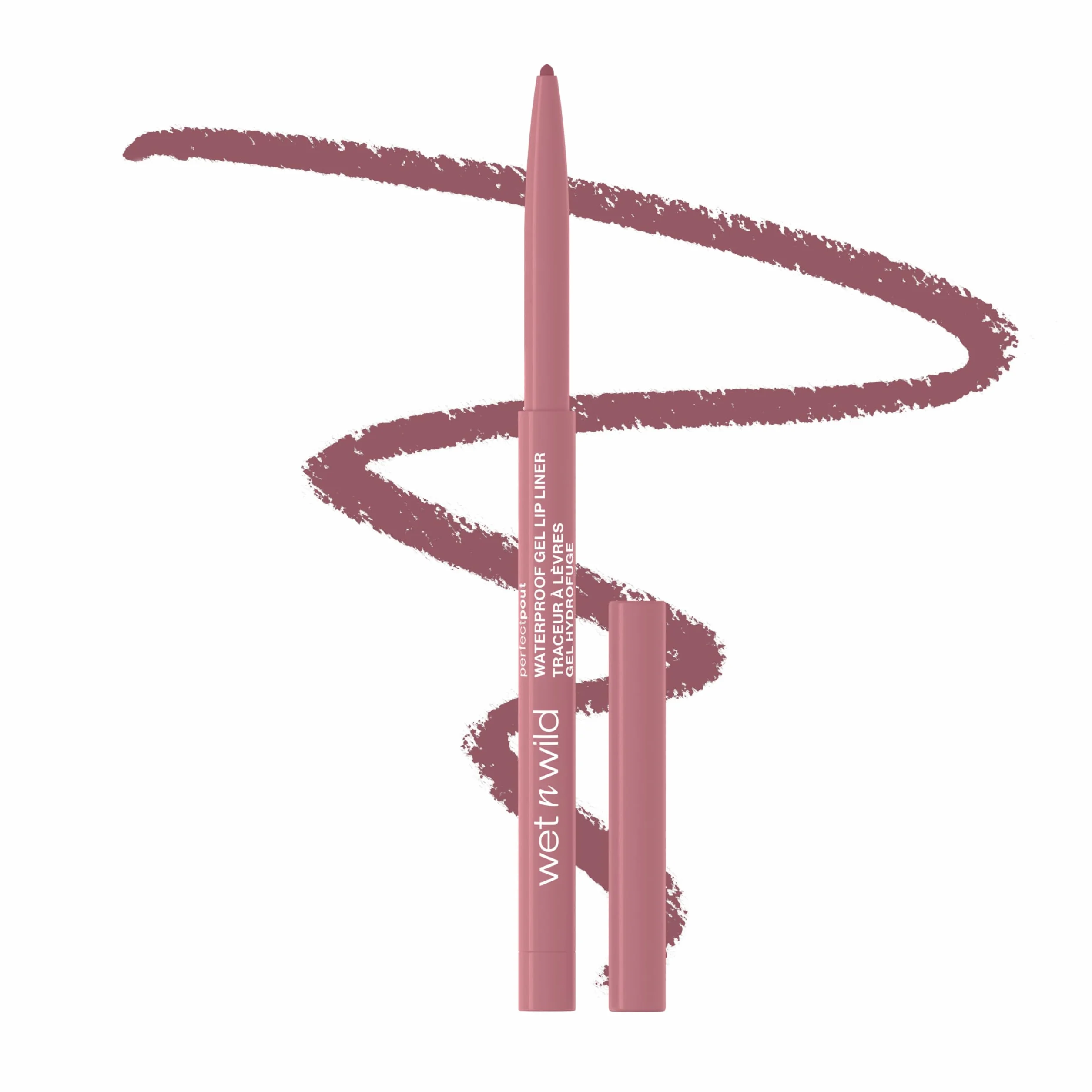 Wet n Wild Perfect Pout Gel Lip Liner, Wysoce Pigmentowana Kredka do Ust z Półmatowym Wykończeniem, Modeluje i Rzeźbi Usta, Odcień Lay Down the Mauves