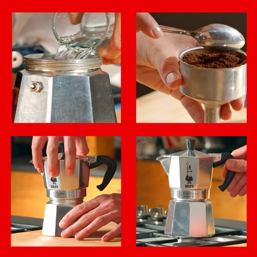 Bialetti – Moka Express: Klasyczna Kawiarka Do Przygotowywania Prawdziwej Włoskiej Kawy, 18 Filiżanek (800 Ml), Aluminiowa, Srebrna