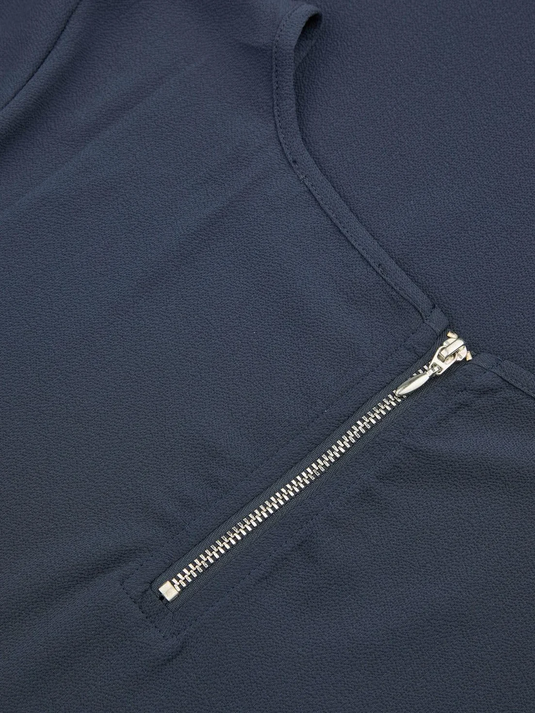 DENIMFY DFAda zestaw 2 koszulek damskich, okrągły dekolt, krótki rękaw, zamek błyskawiczny, basic, jednokolorowy, czarny, różowy, zielony, granatowy, S, M, L, XL, XXL