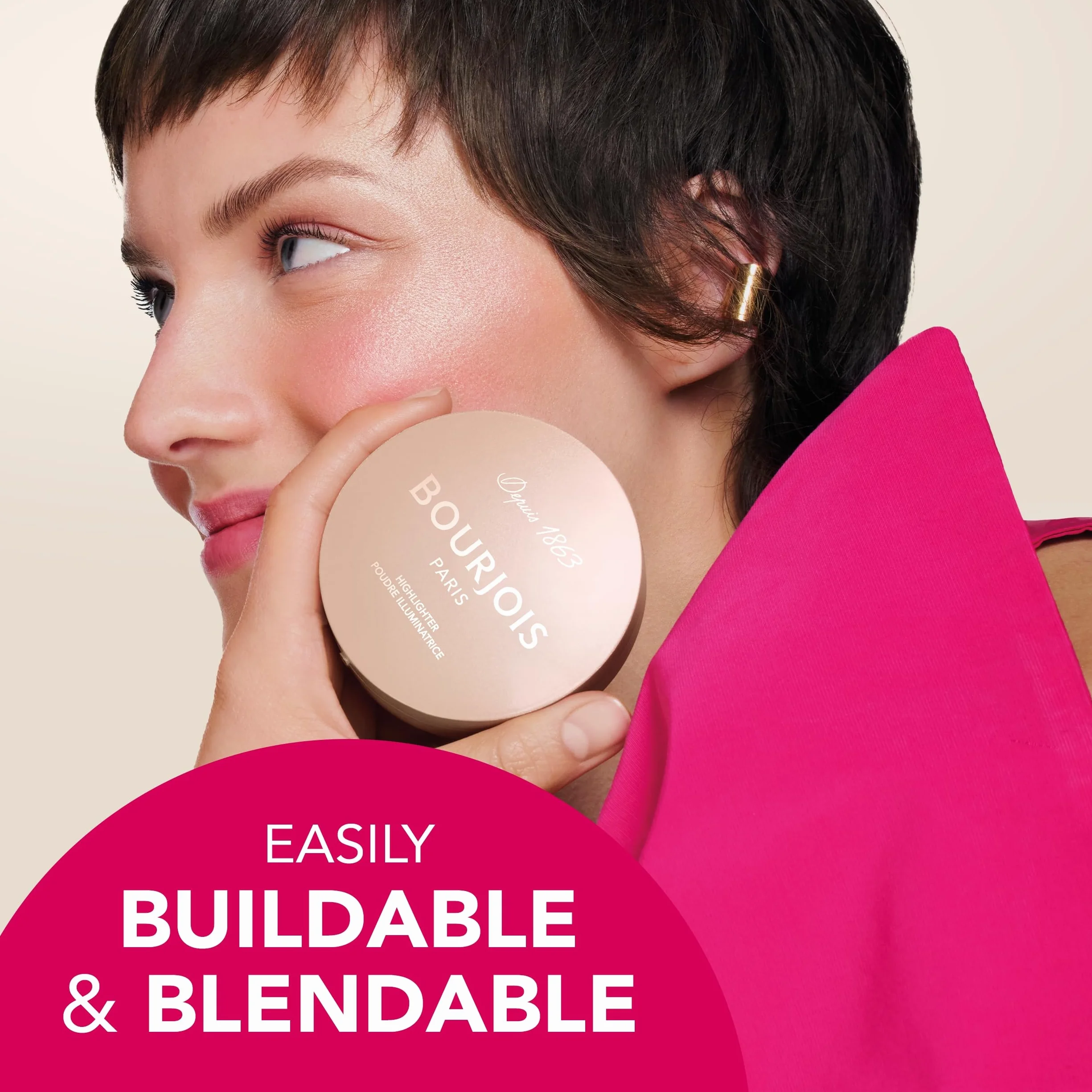 Bourjois Maxi Round Pot rozświetlacz do twarzy 003 Highlighter 7 g