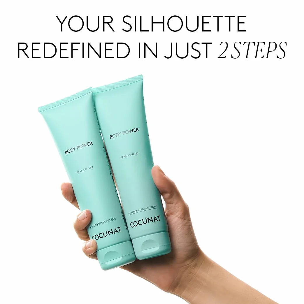 COCUNAT - Body Power - Anti-Cellulite and Slimming - Combats Cellulite - Redefines Silhouette | 150 ml + 125 ml