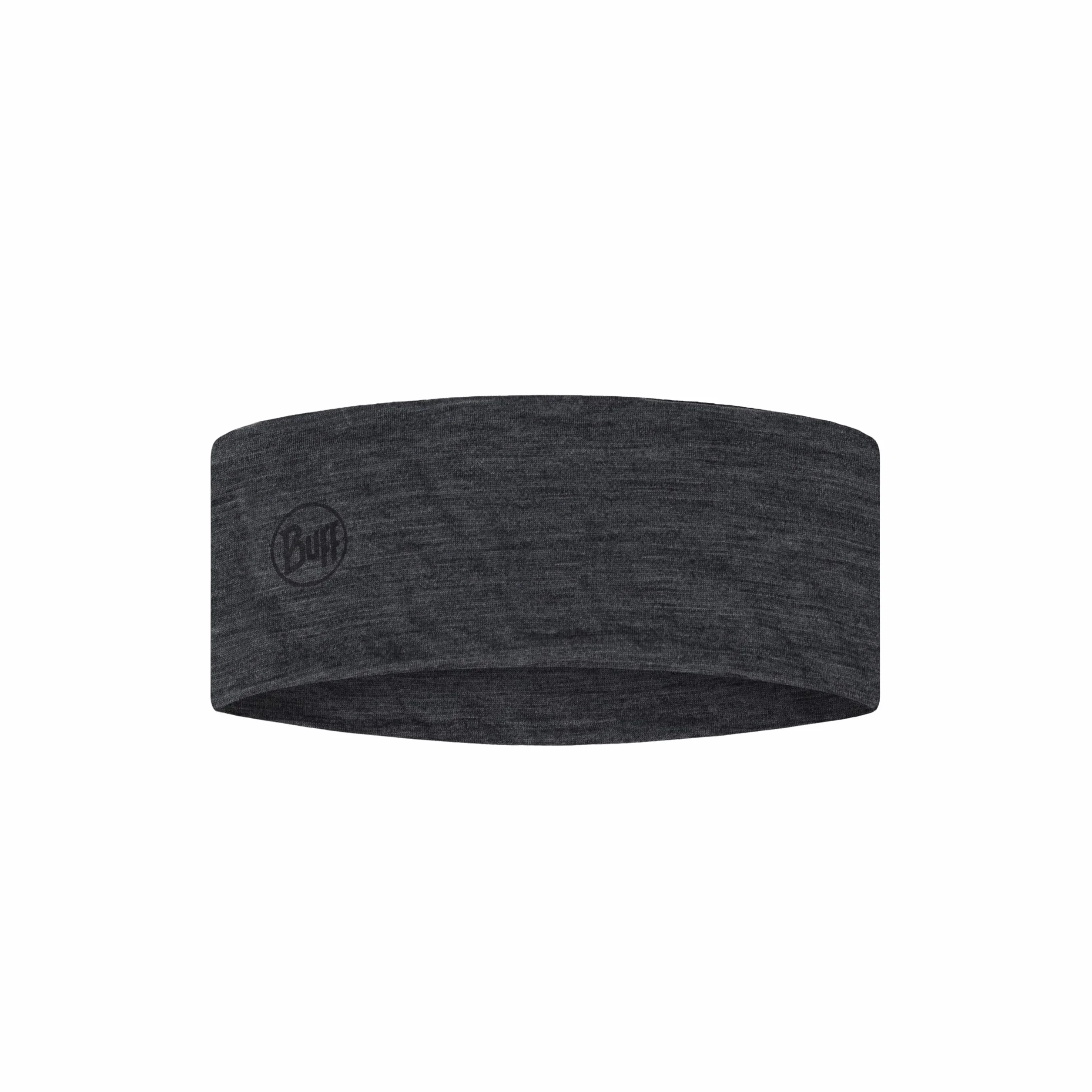 BUFF® Opaska na głowę LW z wełny merynosów, dla mężczyzn, kobiet, dorosłych, regulacja temperatury, 100% wełna z merynosów, na świeżym powietrzu, trwała, lekka, wygodna, jeden rozmiar, ciemnoszara